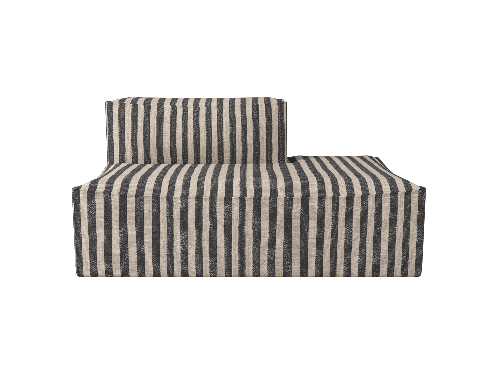 Catena Sofa Open End Right S301 - Louisiana - Sand/Black - UK