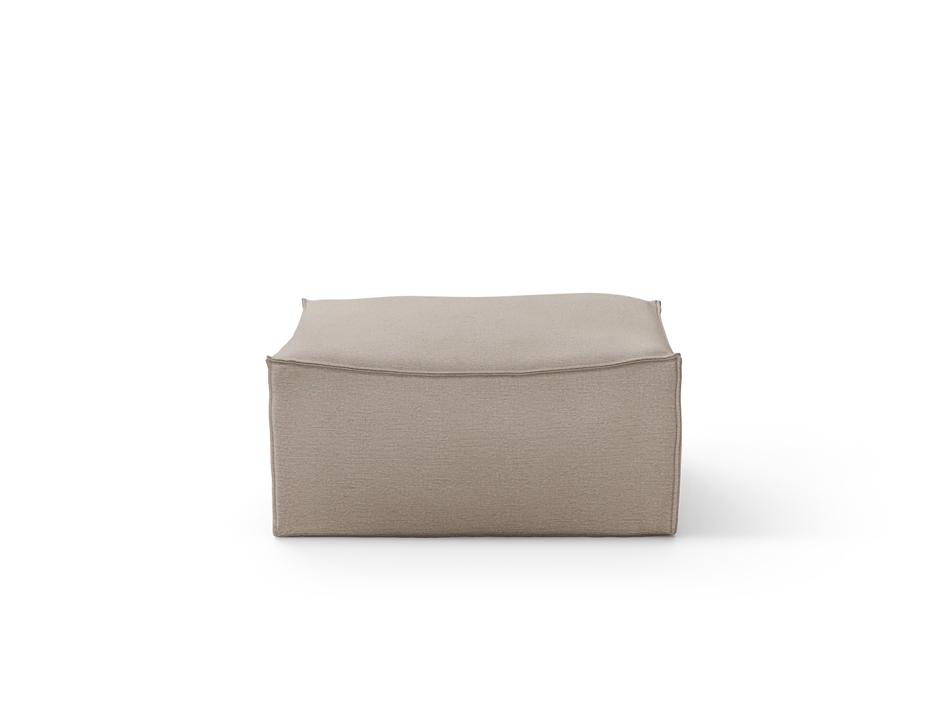 Catena Pouf Square S500 - Cotton Linen - Natural - UK