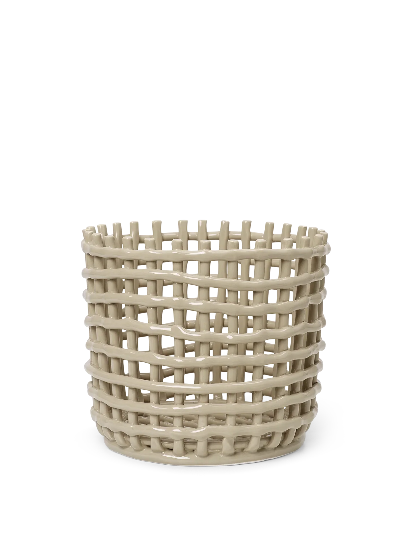 Ceramic Basket - Large - Cashmere