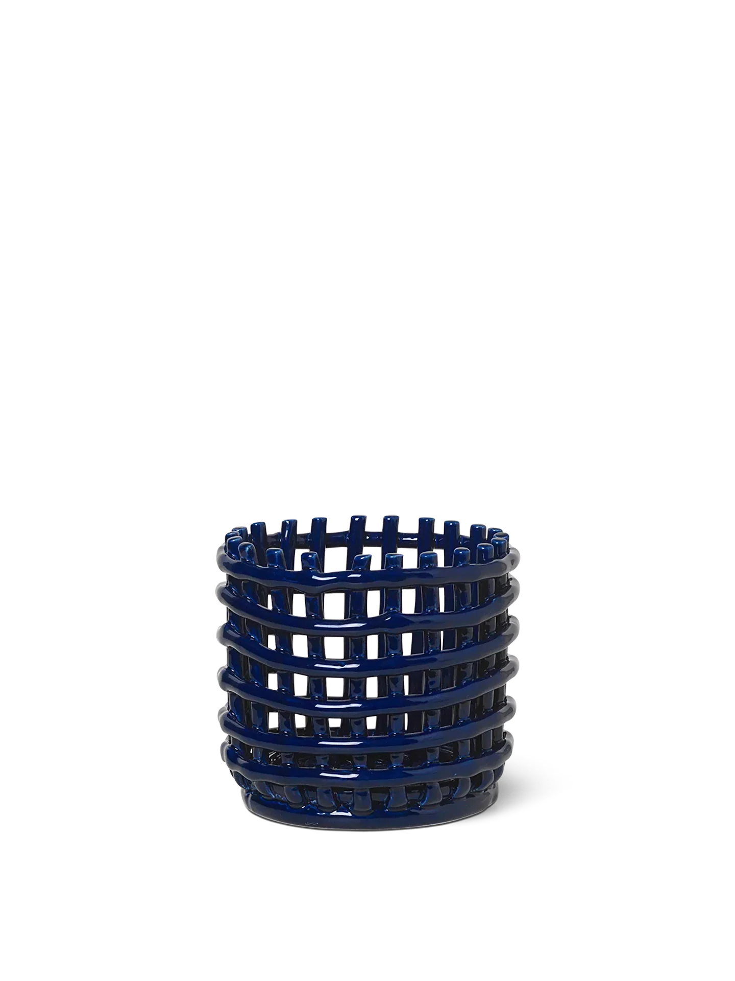 Ceramic Basket - Small - Blue