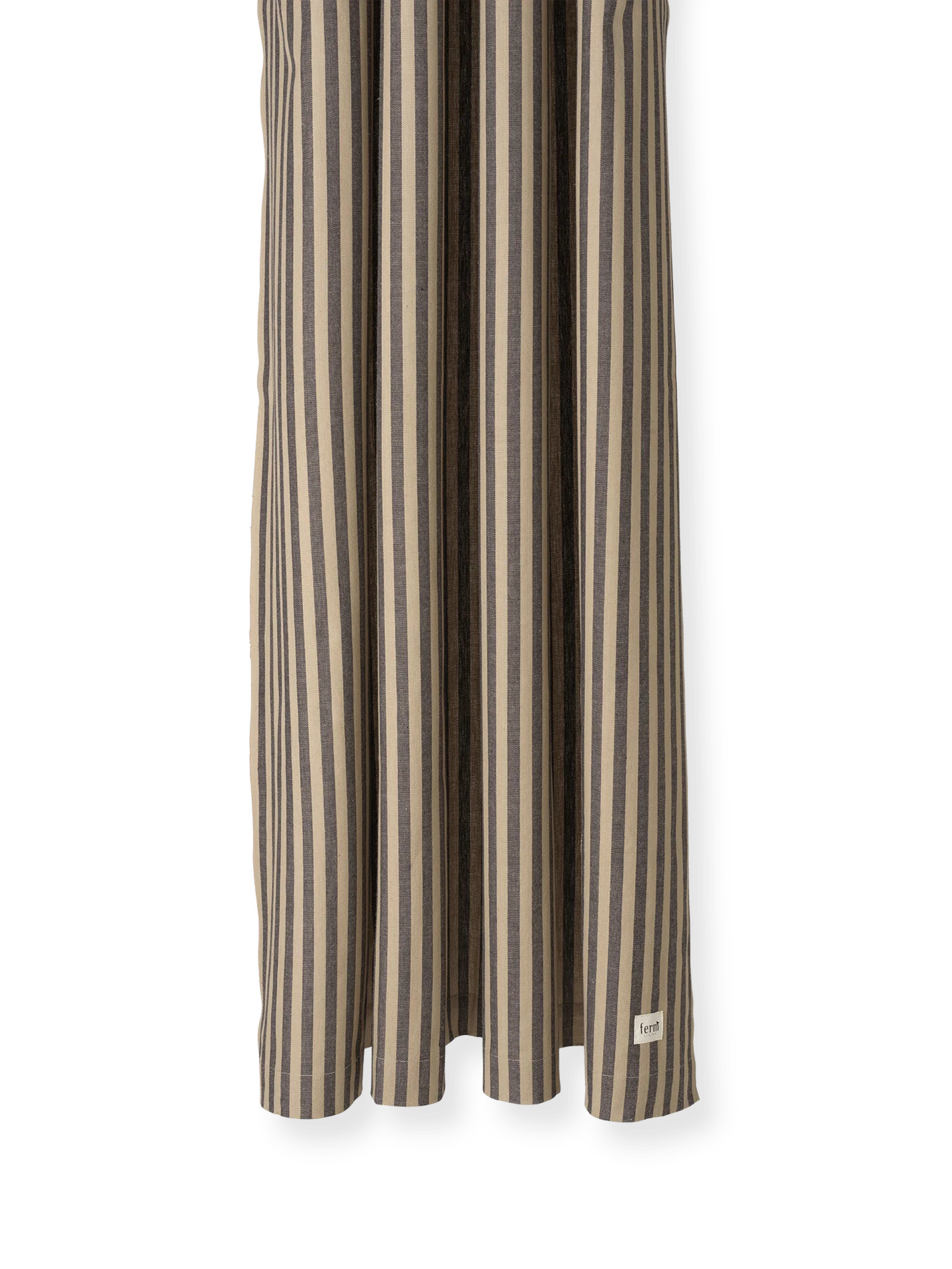 Chambray Shower Curtain - Sand/Black