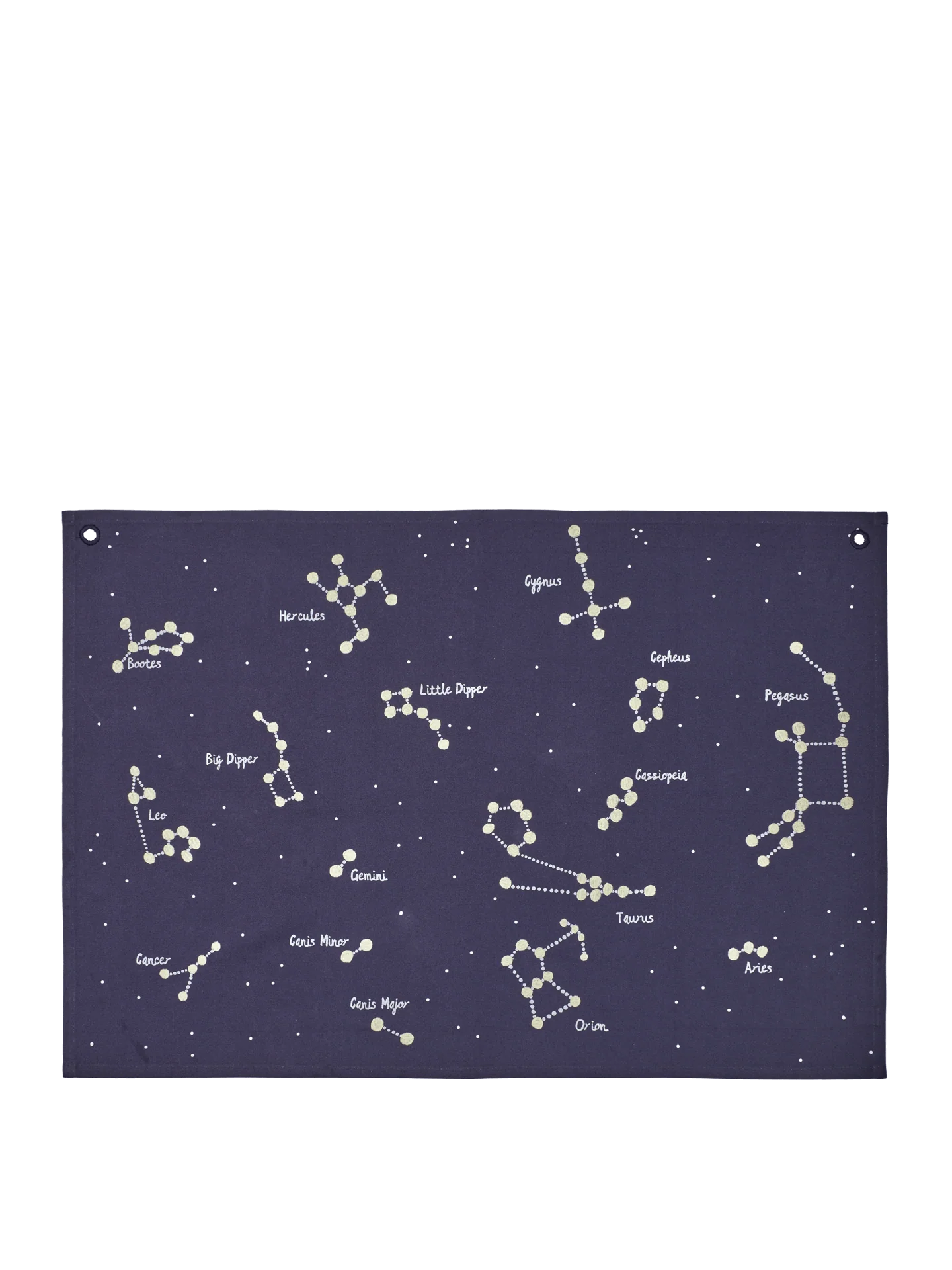 Constellation Textile Map - Dark Blue