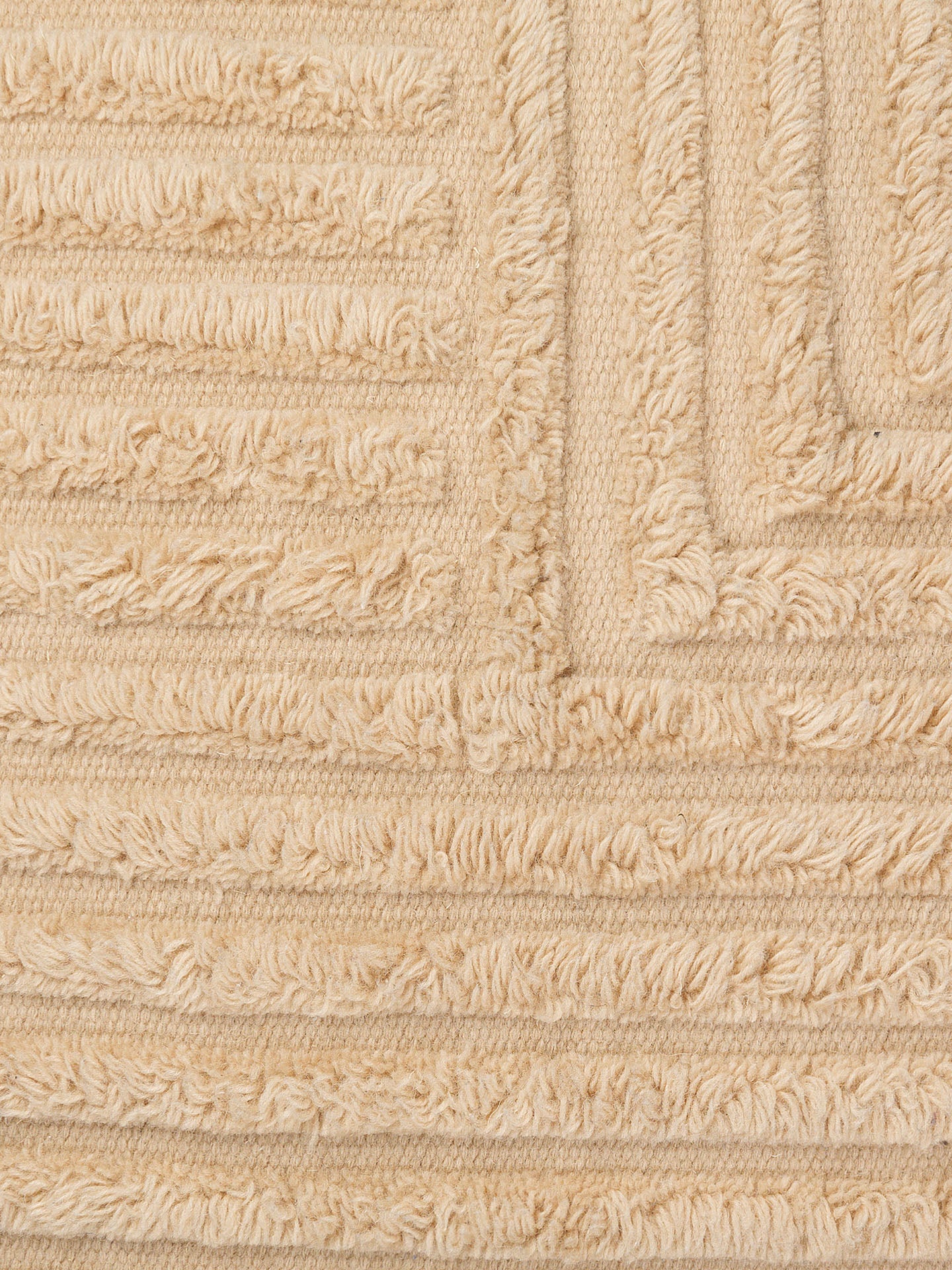 Crease Wool Cushion - Large - Light Sand - Image 3