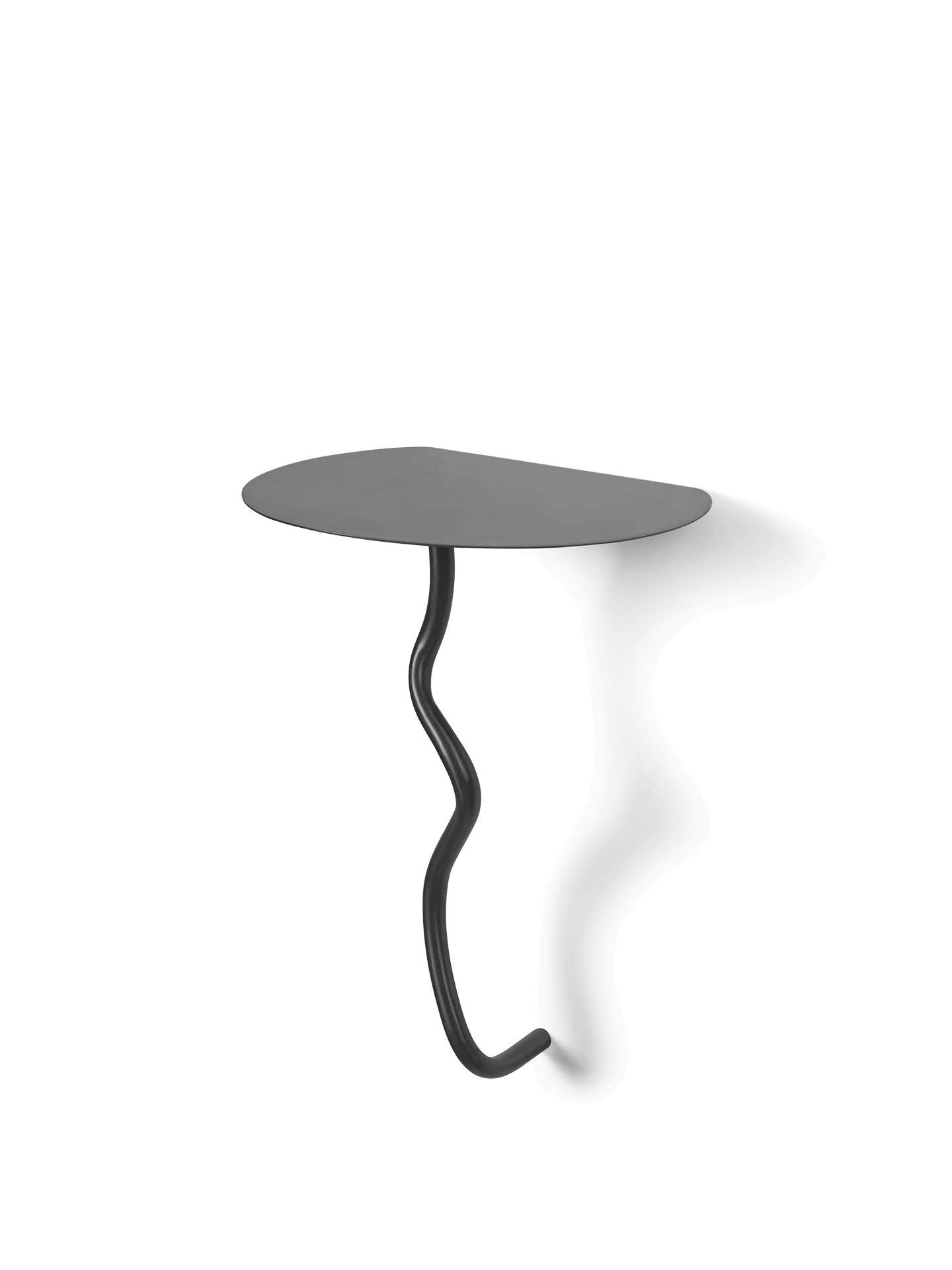 Curvature Wall Table - Black Brass - Image 3