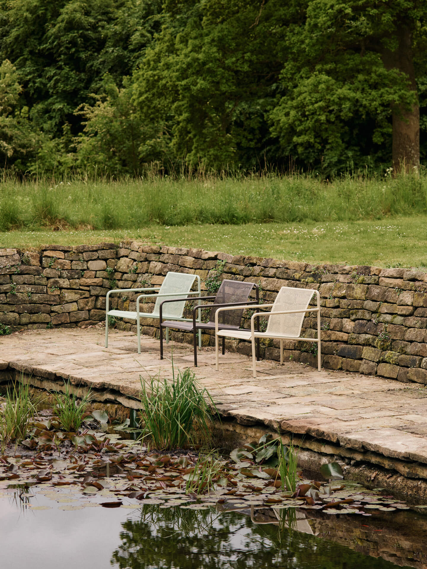 Dapple Lounge Chair with Arms - Tea Green - Image 3