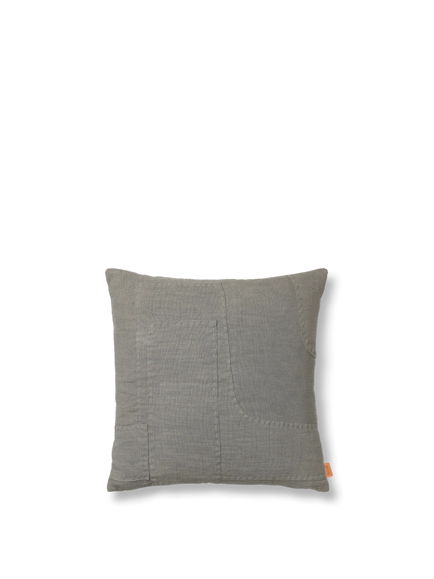 Darn Cushion Cover - Blue Grey