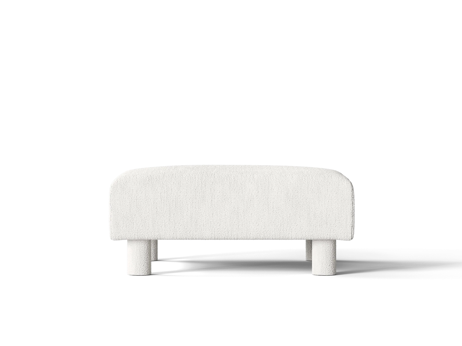Dase Ottoman - Bouclé - Off-white - UK