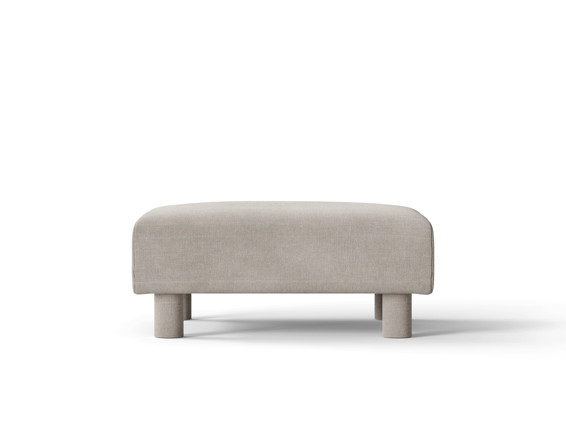 Dase Ottoman - Cotton Linen - Natural - UK