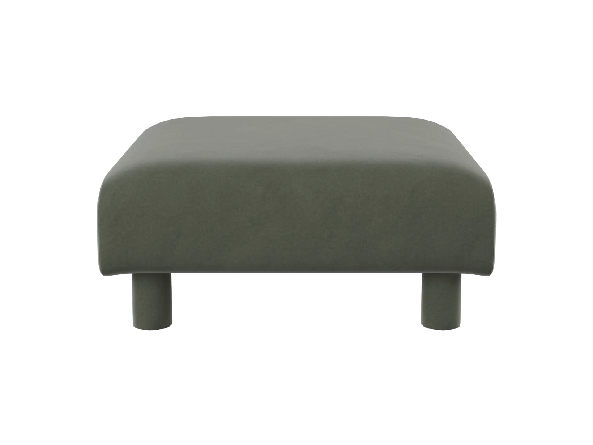 Dase Ottoman - Rich Velvet - Pine - UK