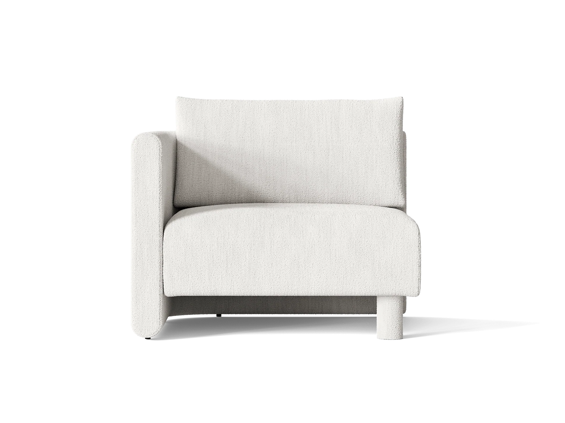 Dase Sofa Armrest Left - Bouclé - Off-white - UK