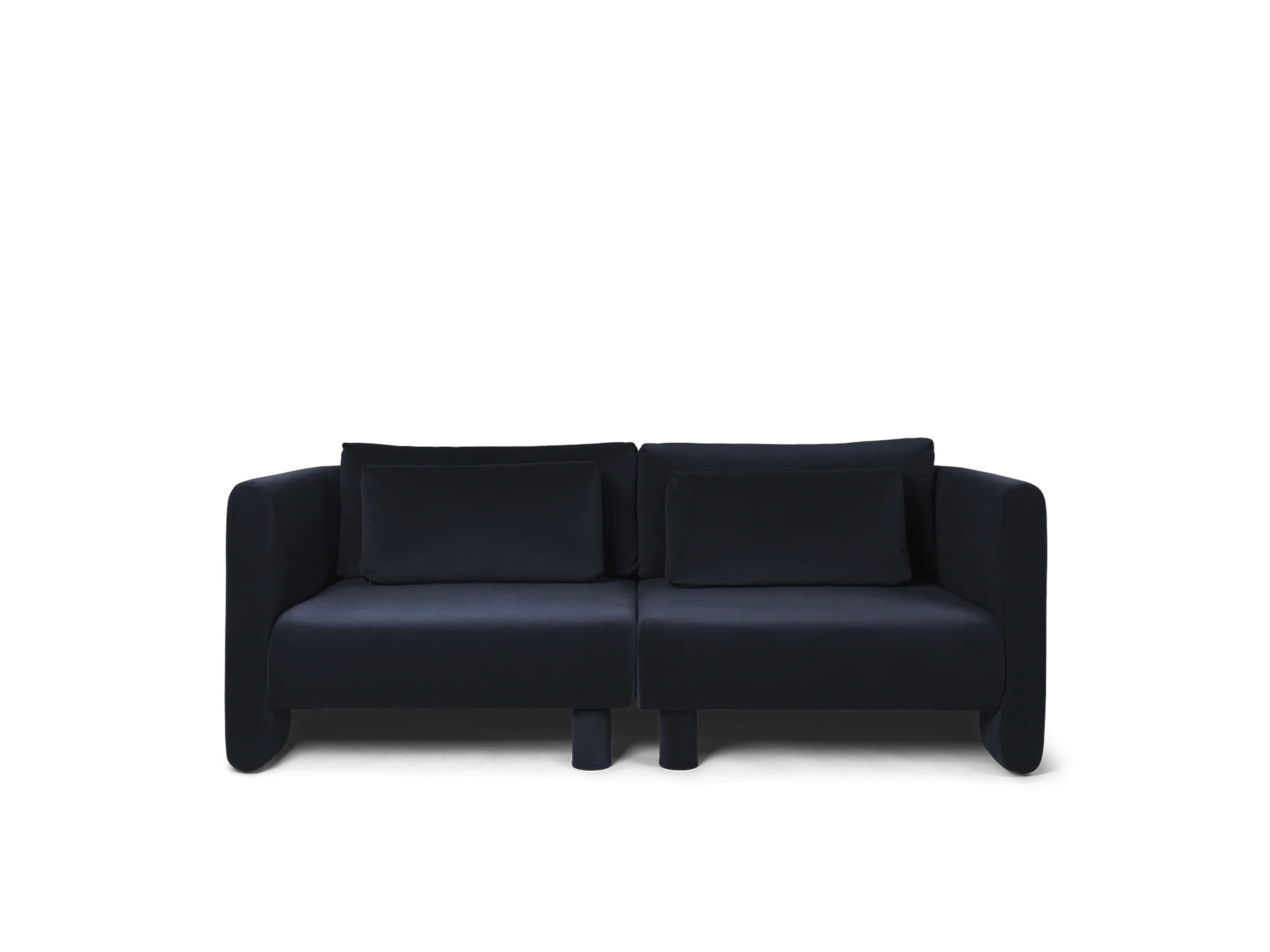 Dase Sofa Armrest Left - Rich Velvet - Navy - UK - Image 3