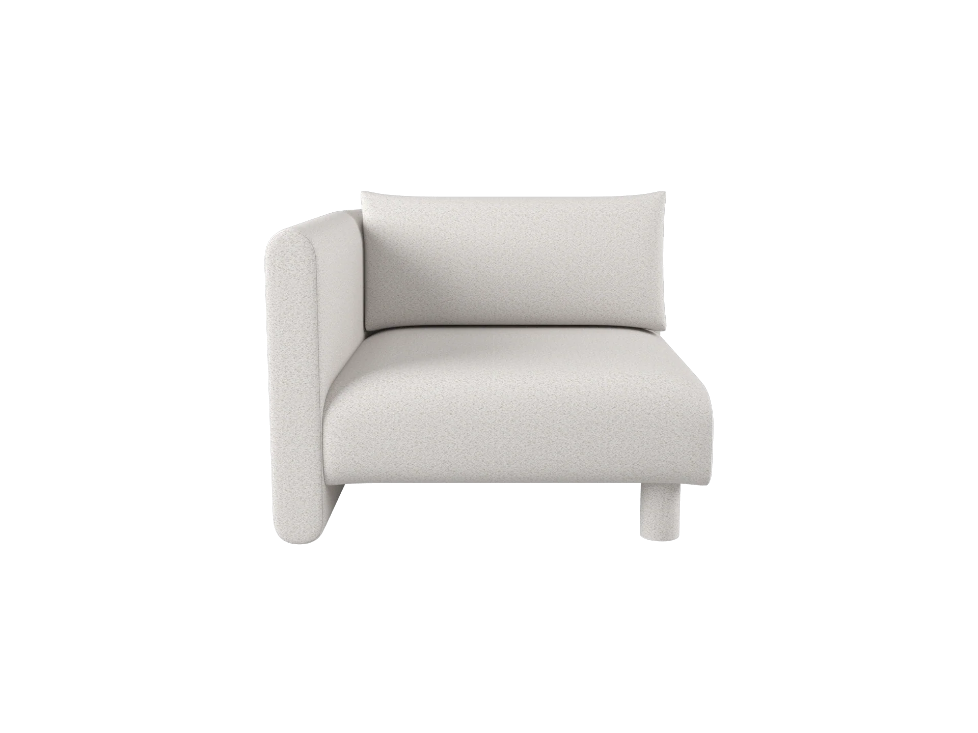 Dase Sofa Armrest Left - Soft Bouclé - Off-white/Sand - UK