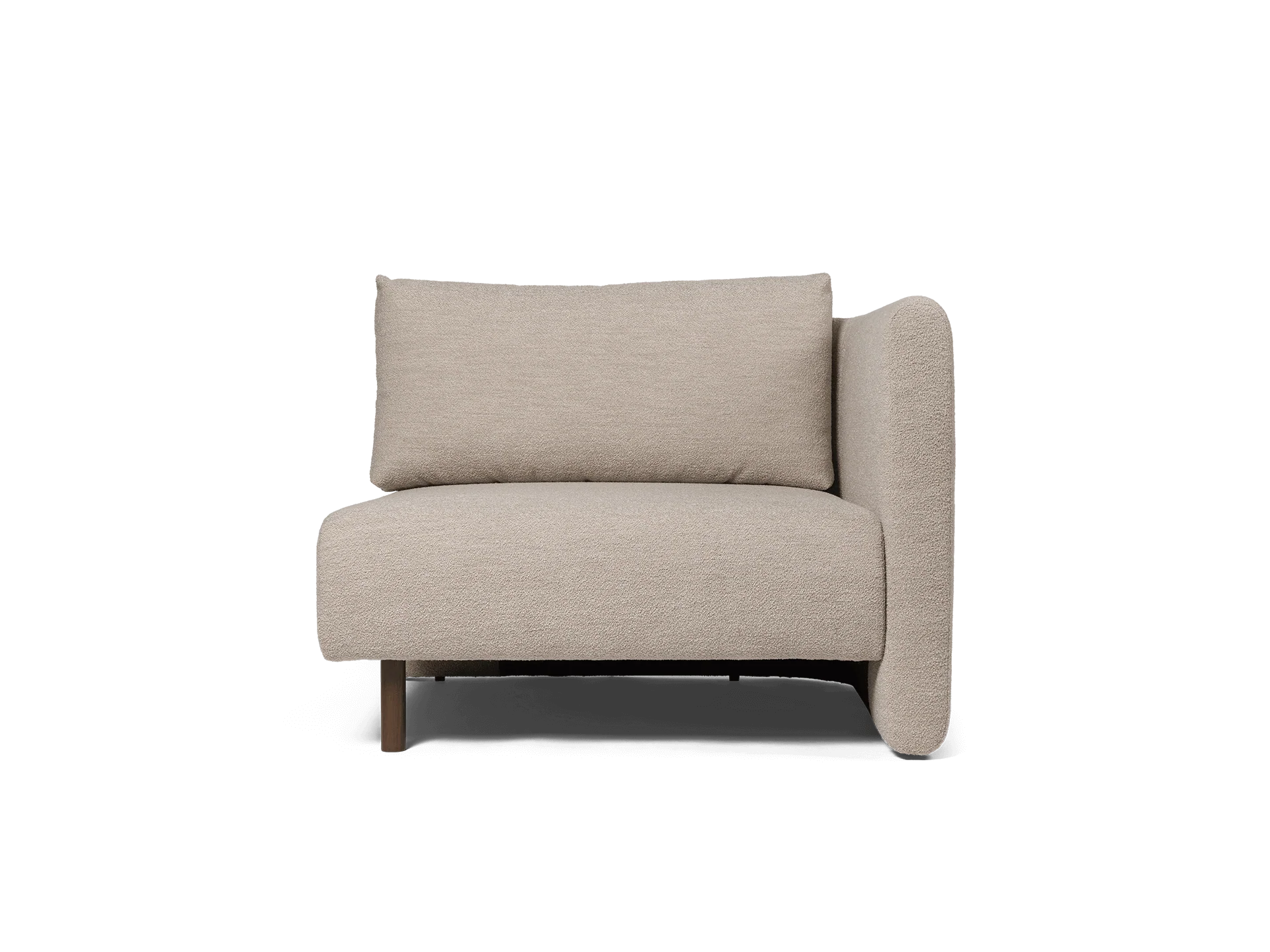 Dase Sofa Armrest Right - Soft Bouclé - Natural - UK - Image 5