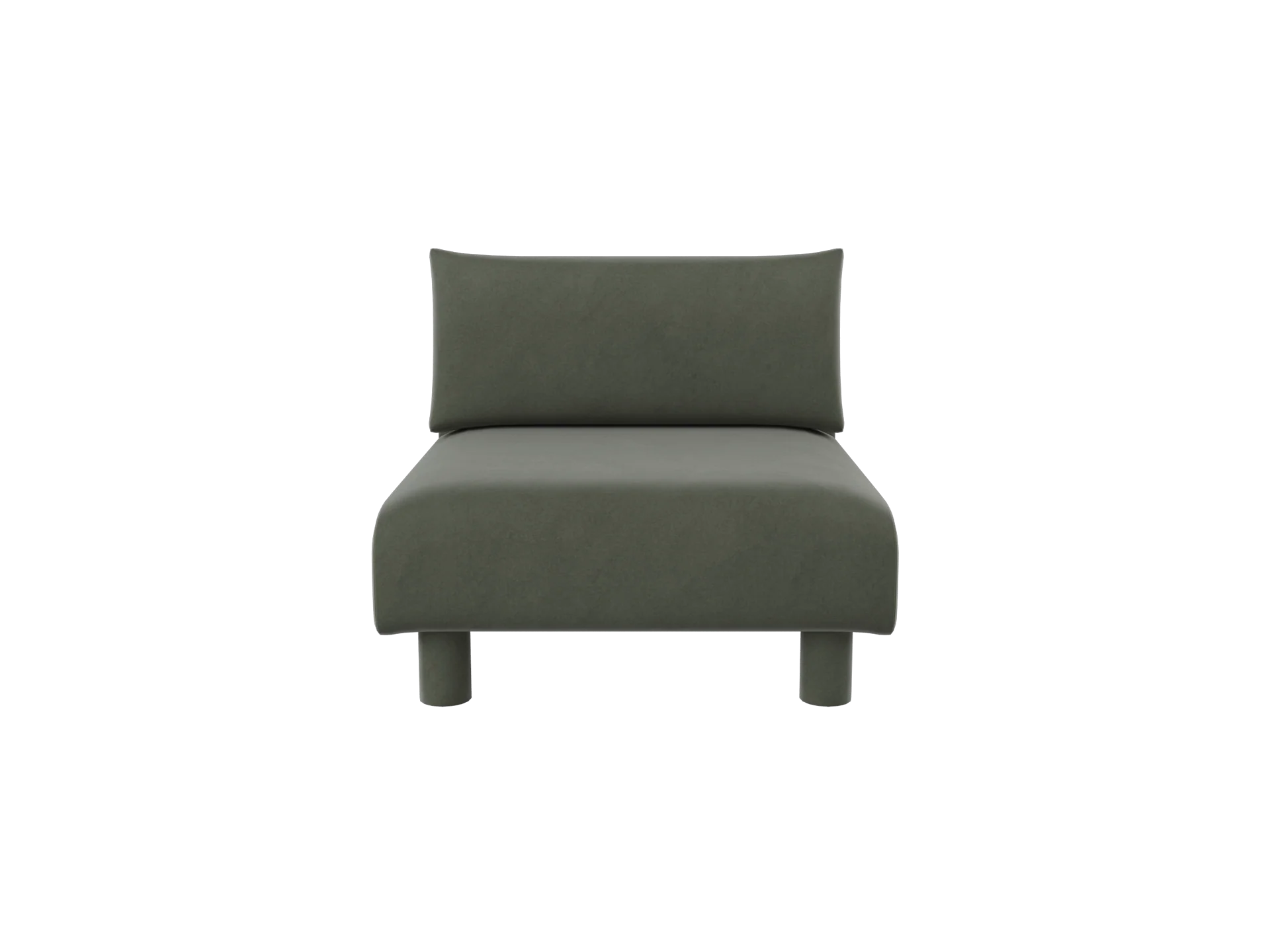 Dase Sofa Center - Rich Velvet - Pine - UK