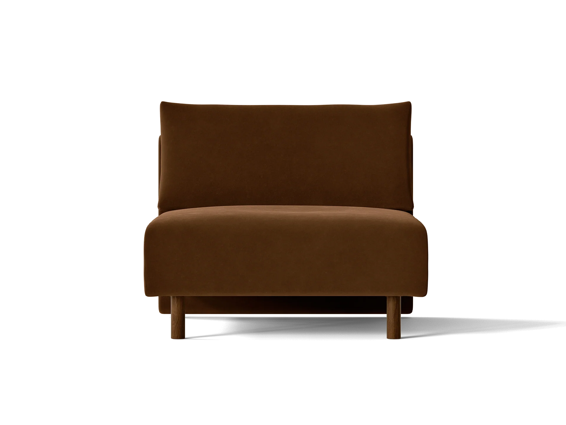 Dase Sofa Center - Rich Velvet - Soft Brown - UK - Image 2