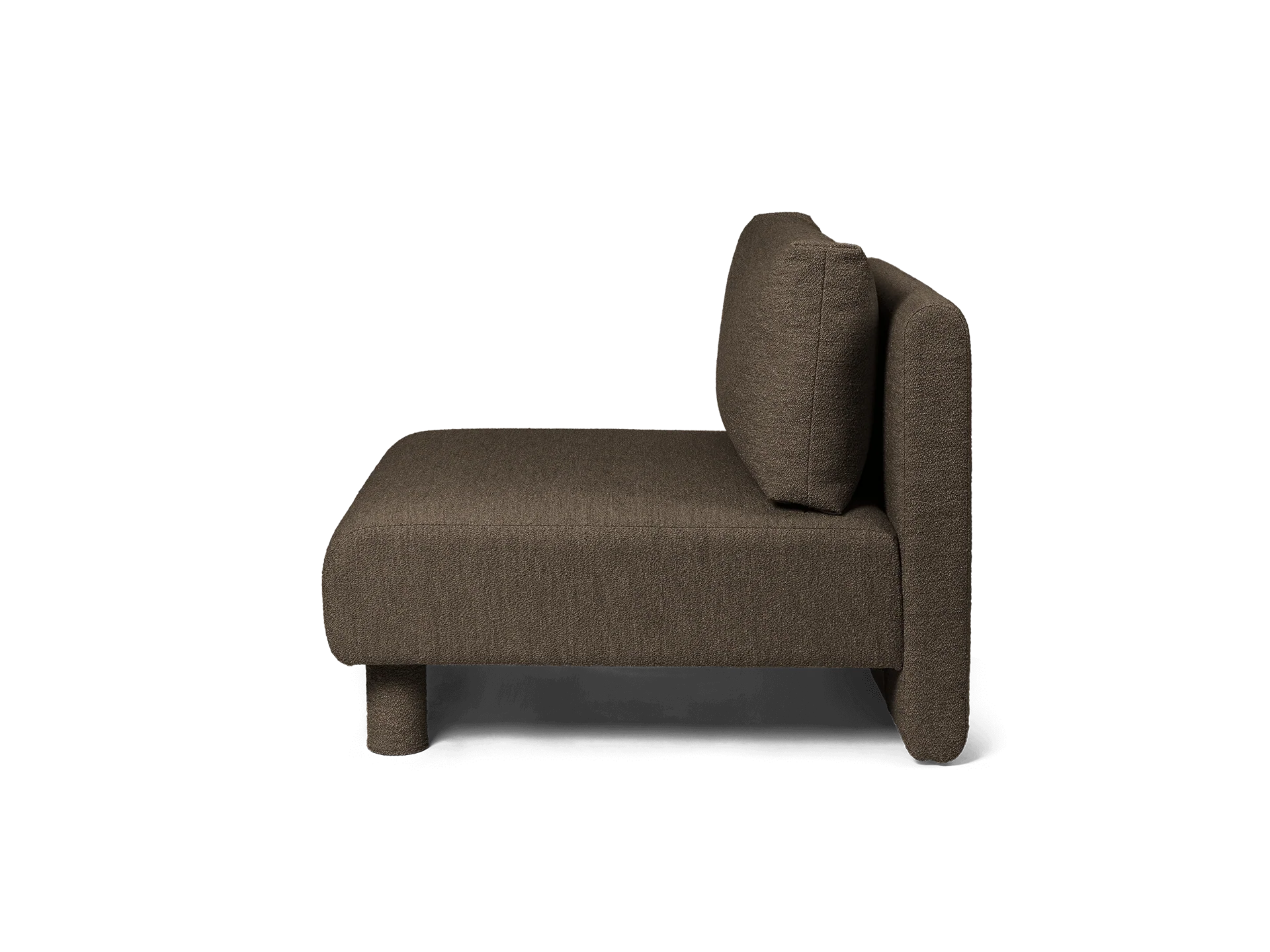 Dase Sofa Center - Soft Bouclé - Dark Brown - UK - Image 3