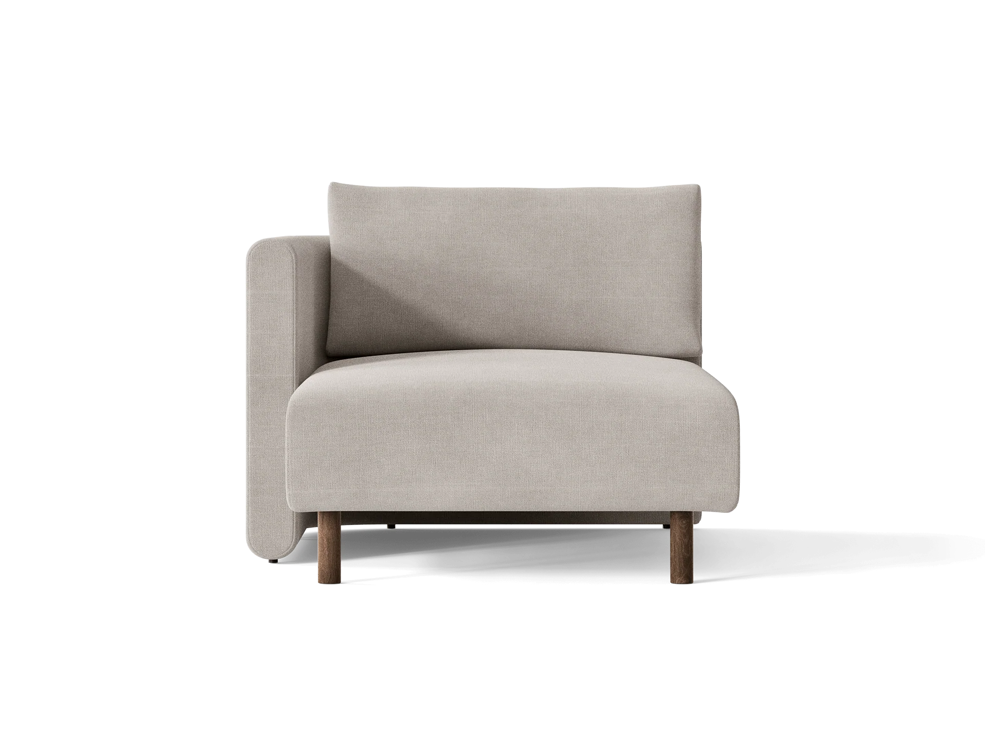 Dase Sofa Chaise Longue Left - Cotton Linen - Natural - UK - Image 2