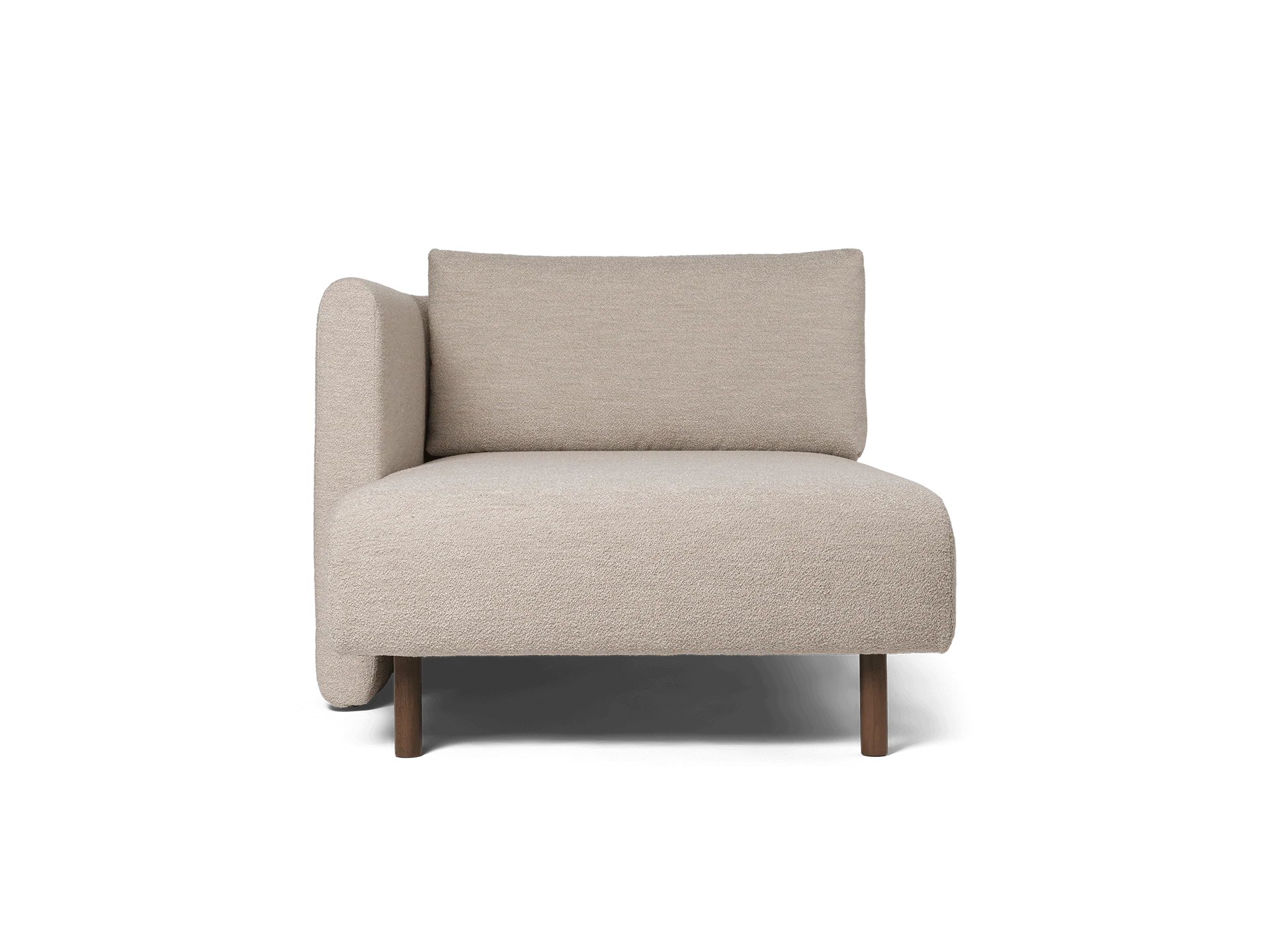 Dase Sofa Chaise Longue Left - Soft Bouclé - Natural - UK - Image 3