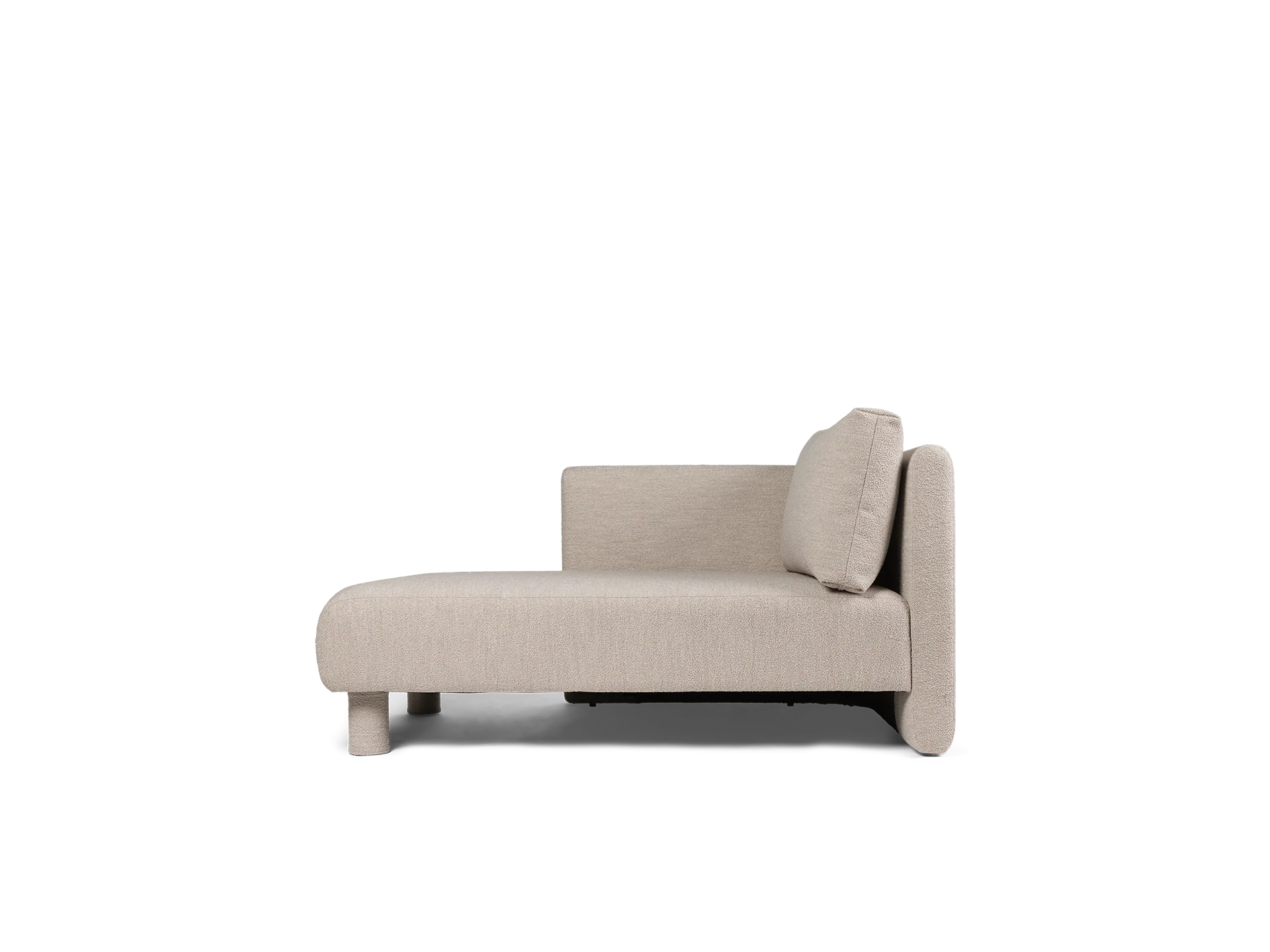 Dase Sofa Chaise Longue Left - Soft Bouclé - Natural - UK - Image 5