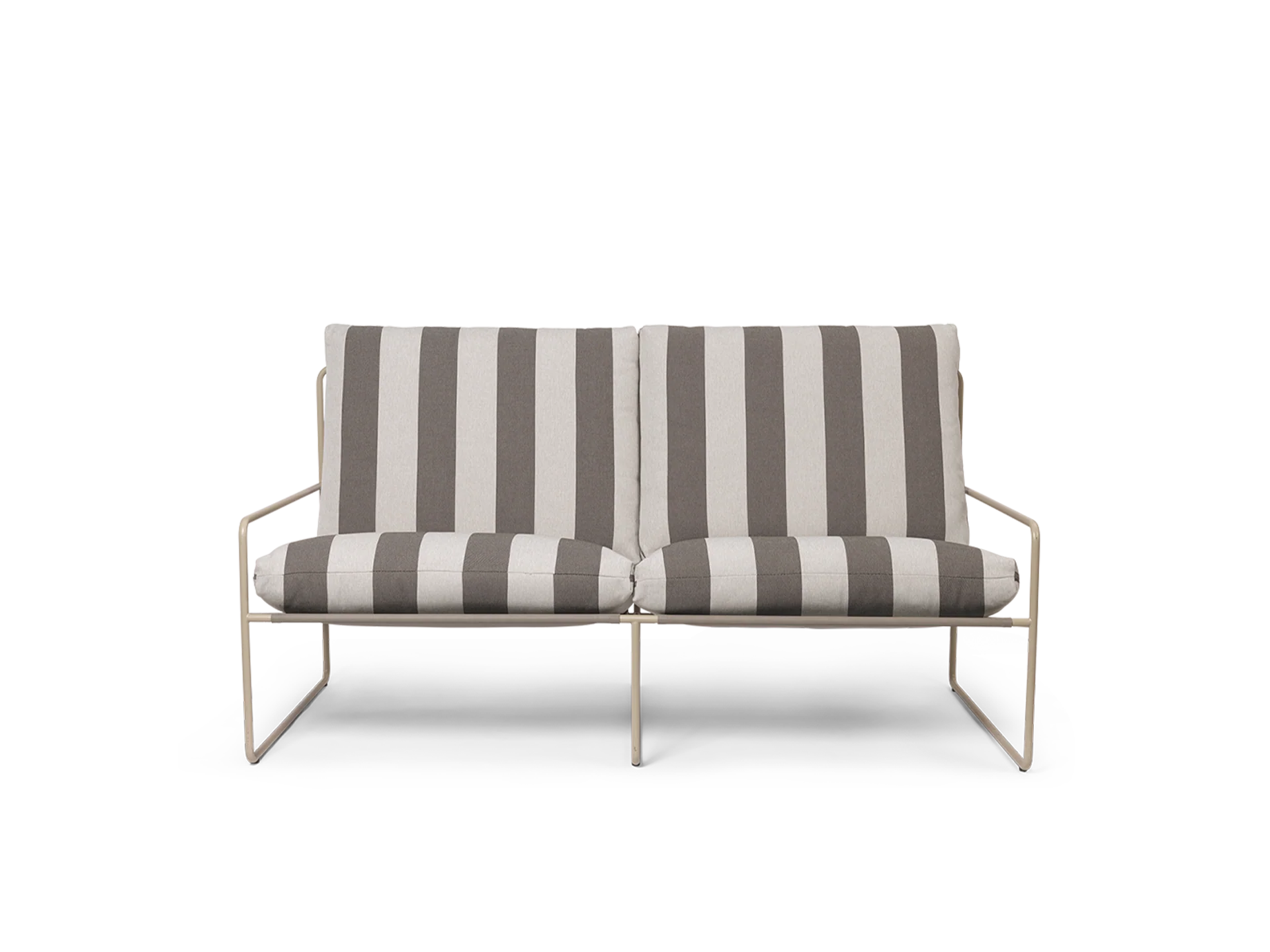 Desert 2-seater - Cashmere - Stripe - Chocolate - UK