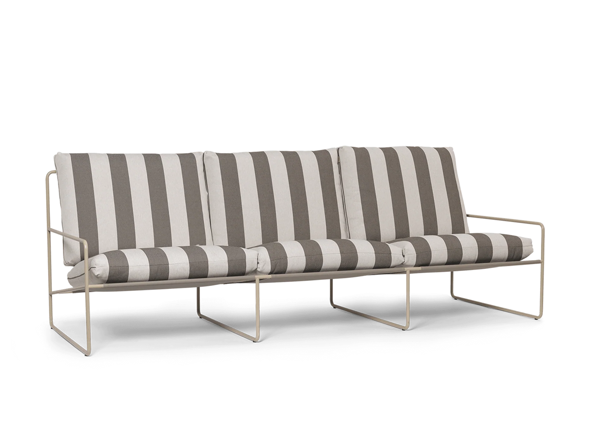 Desert 3-seater - Cashmere - Stripe - Chocolate - UK - Image 4
