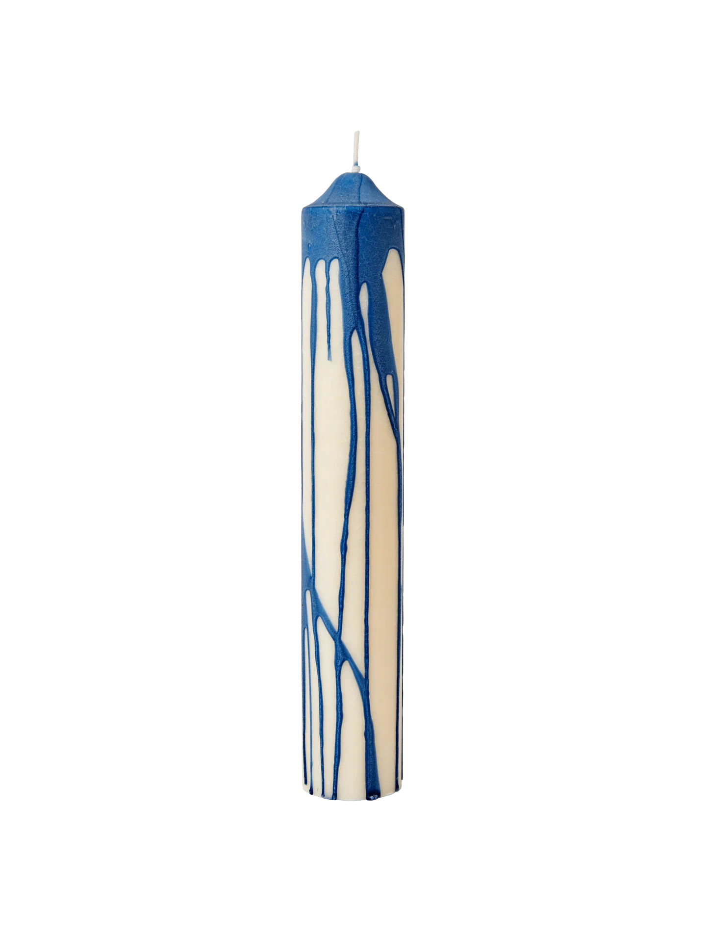 Dryp Pillar Candle - Large - Deep Blue