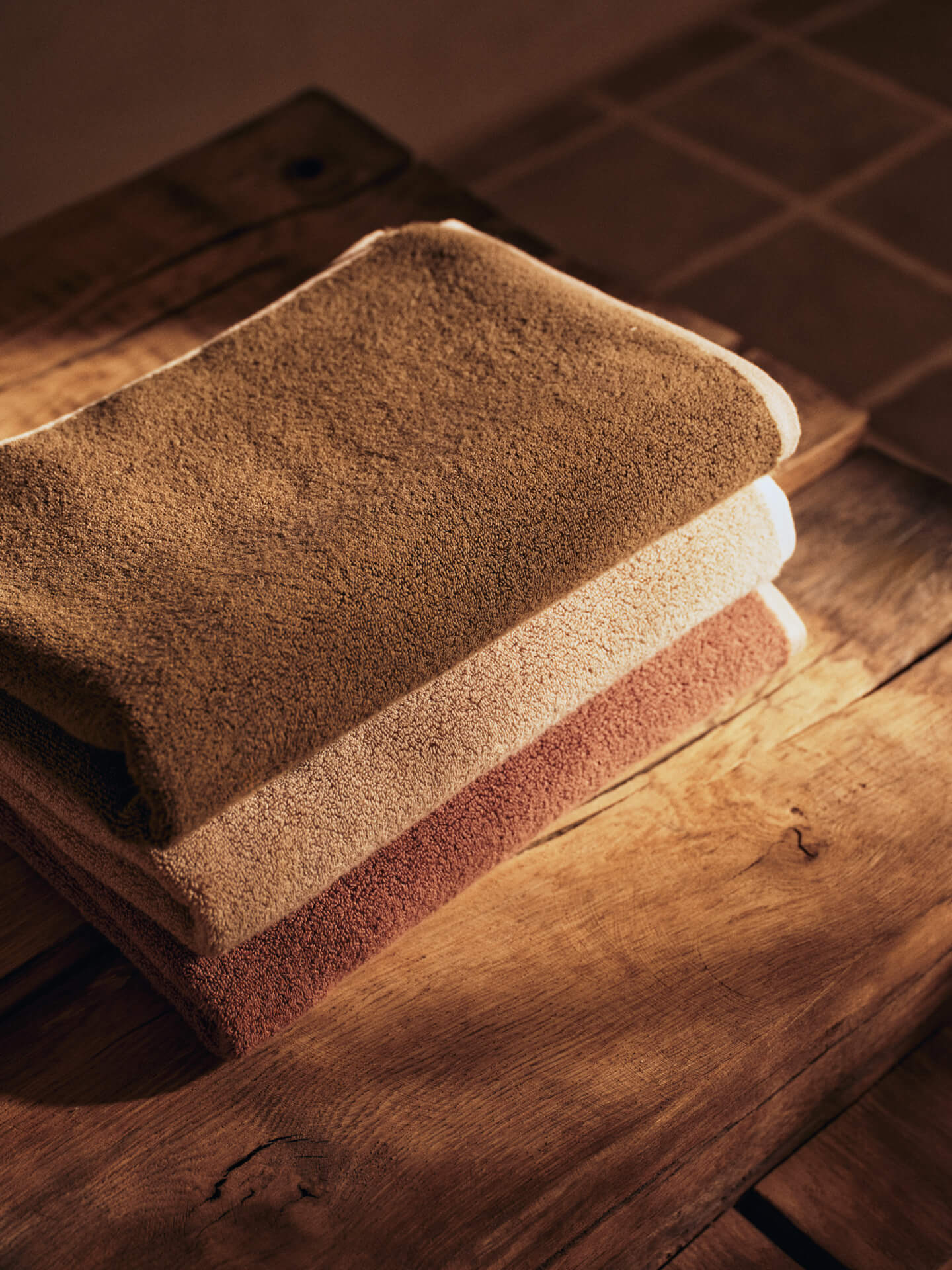 Ekko Hand Towel - Cashmere/Off-White - Image 3