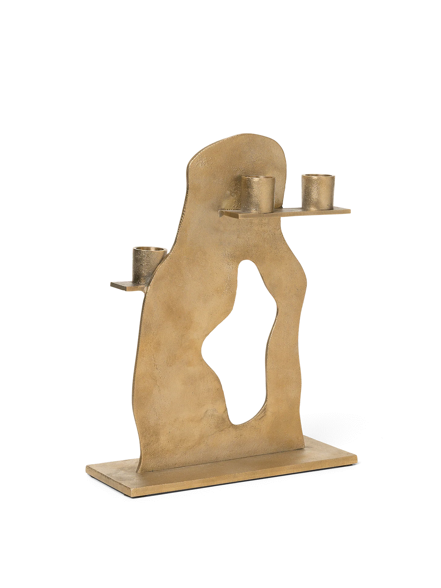 Erode Candle Holder - Brass