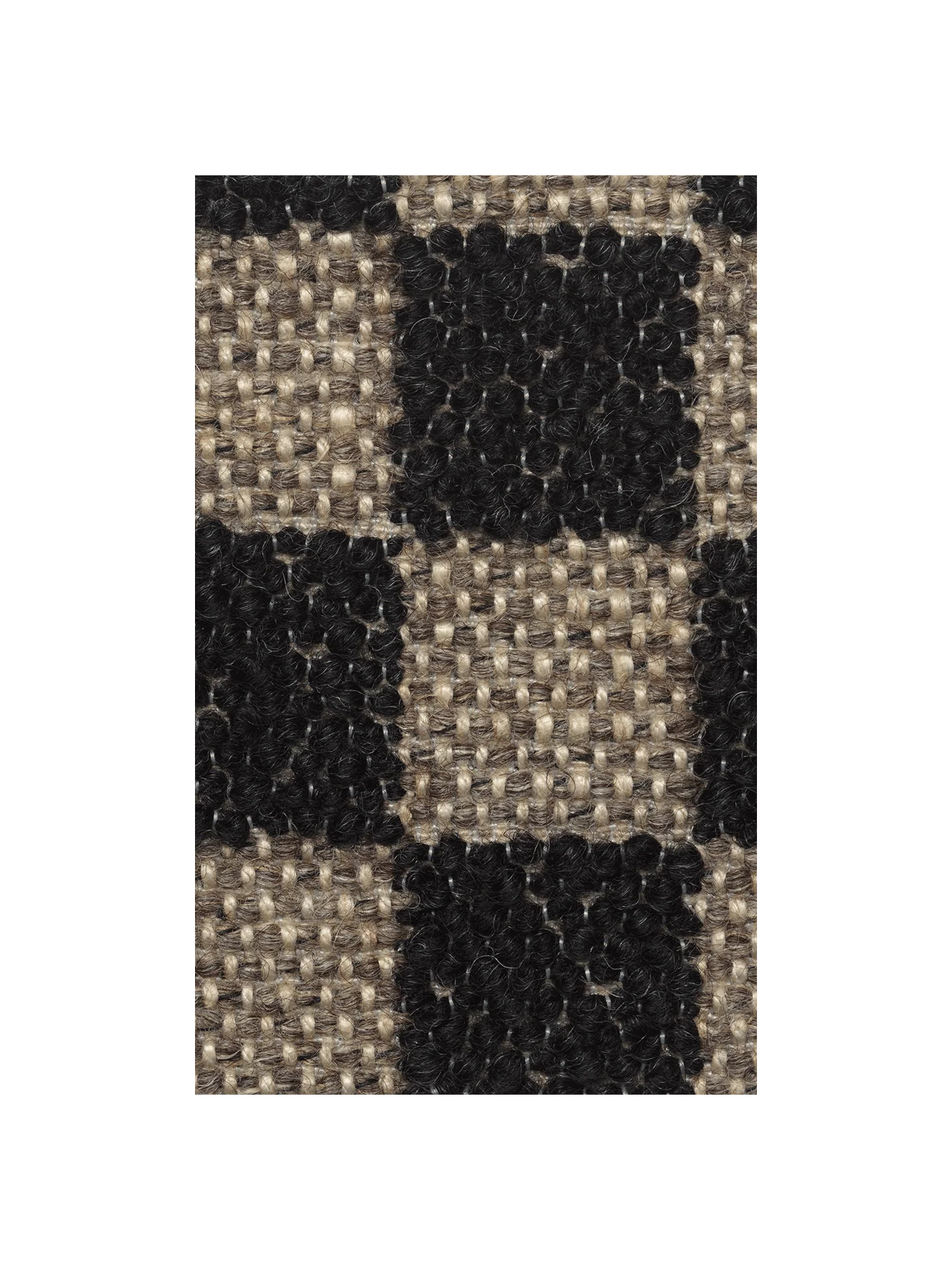 Fabric Sample - Check - Sand/Black