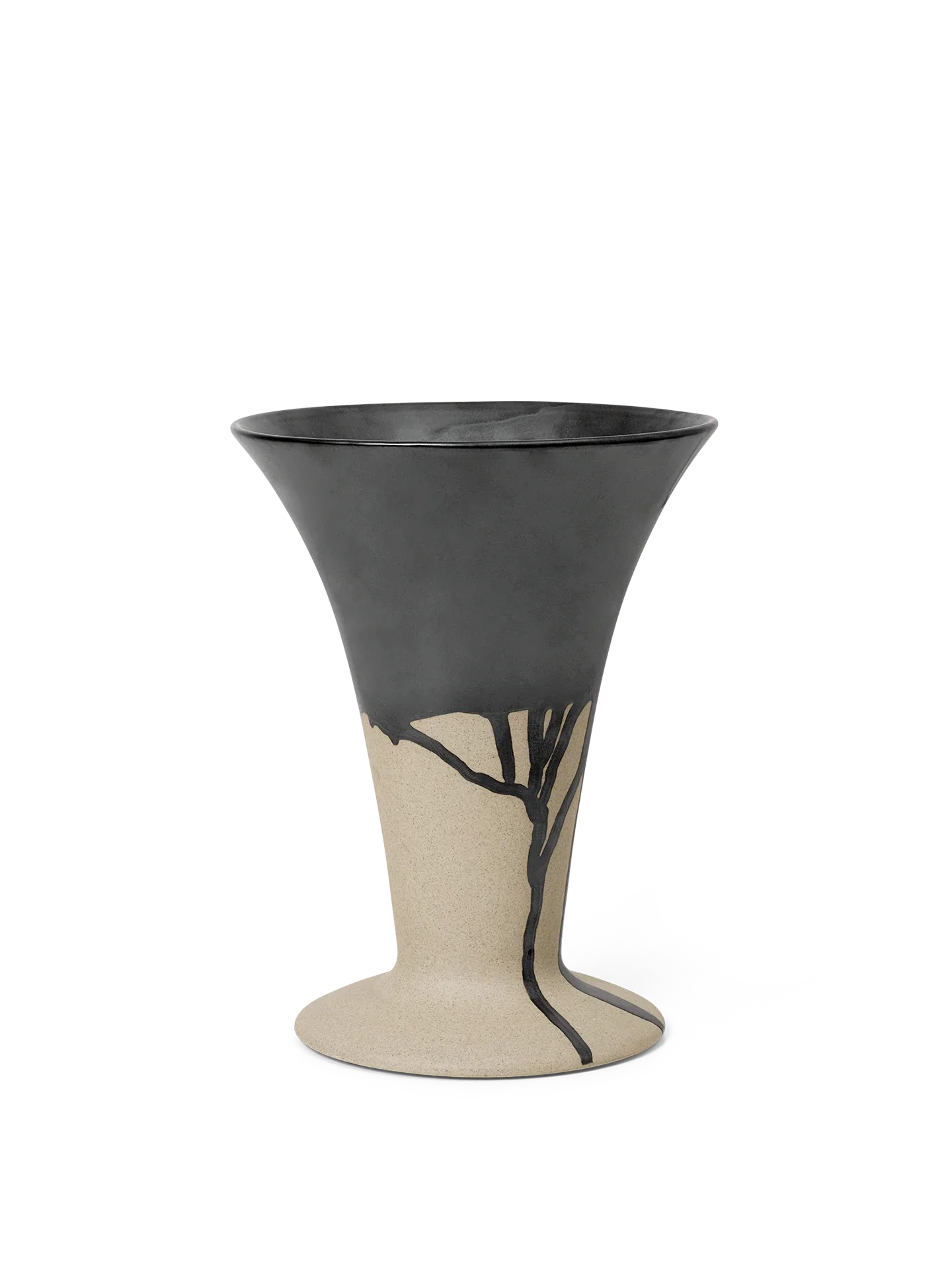 Flores Vase - Sand/Black