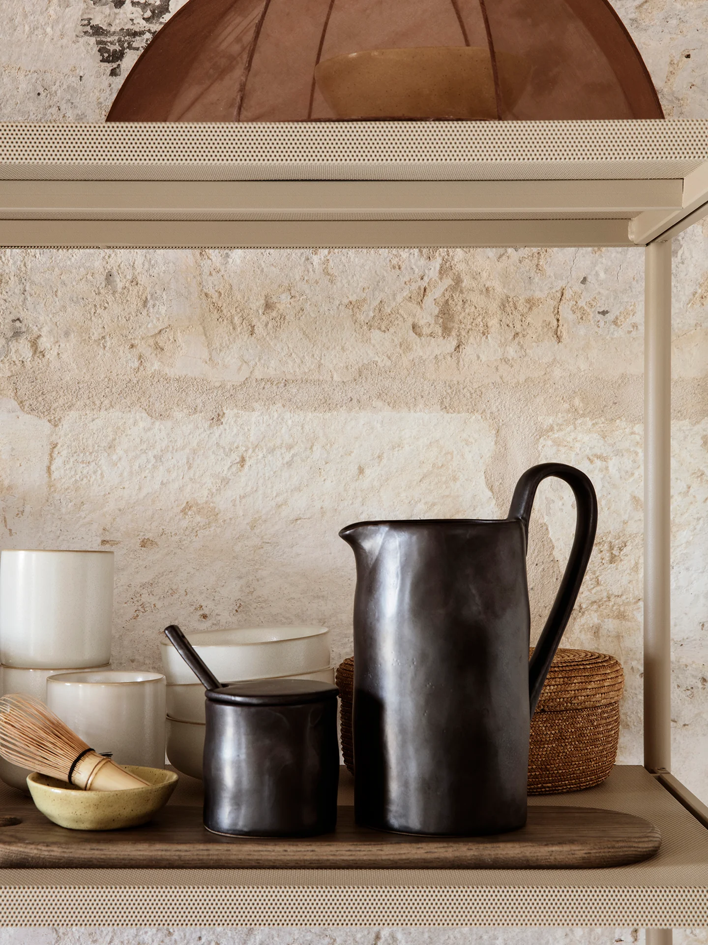 Flow Jar with Spoon - Black - Image 2