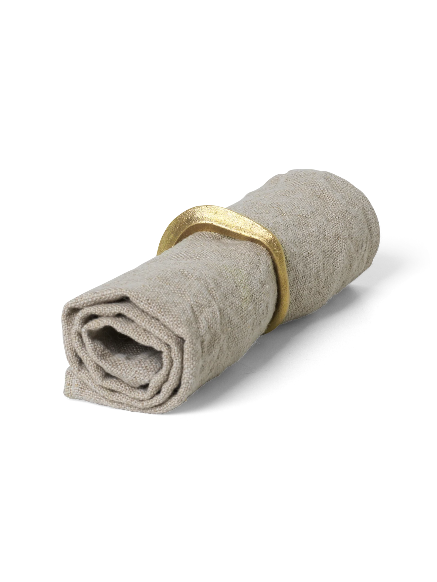 Flow Napkin Rings - Set of 4 - Brass - Image 3