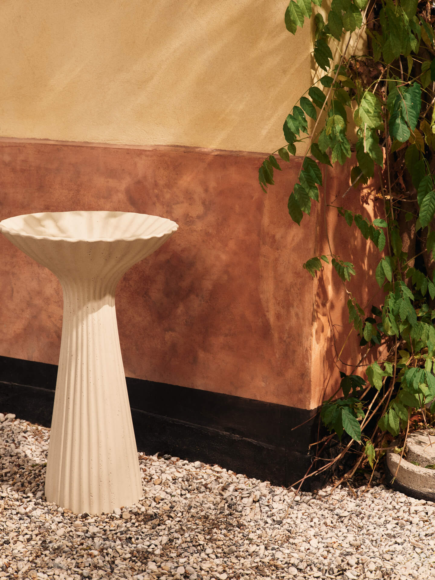 Fountain Pedestal Bowl - Ivory - Image 4