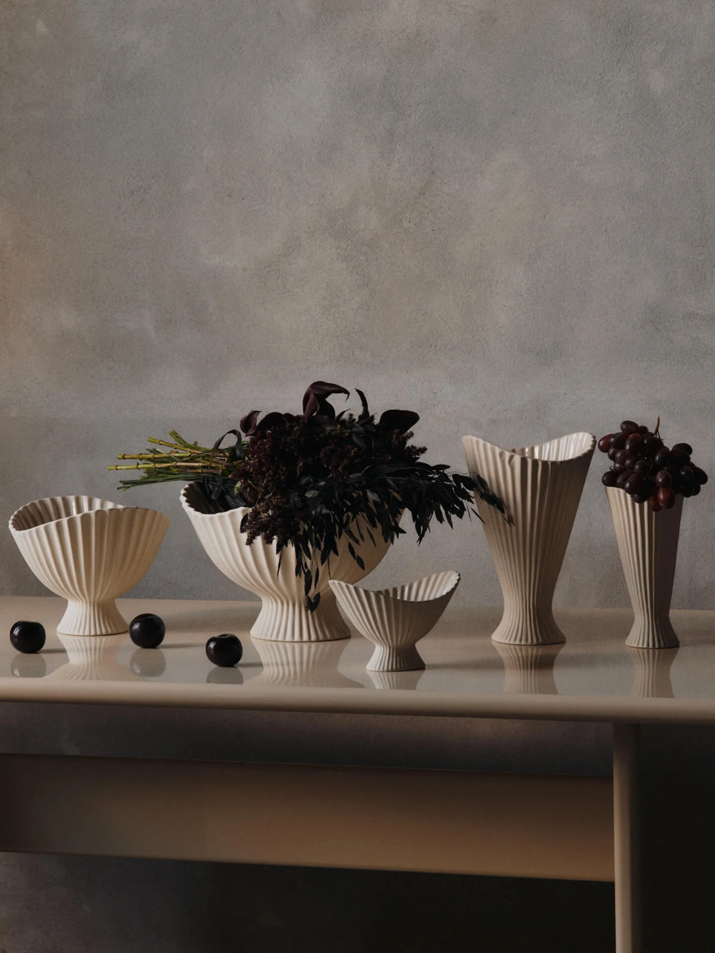 Fountain Vase - Small - Off-White - Image 3