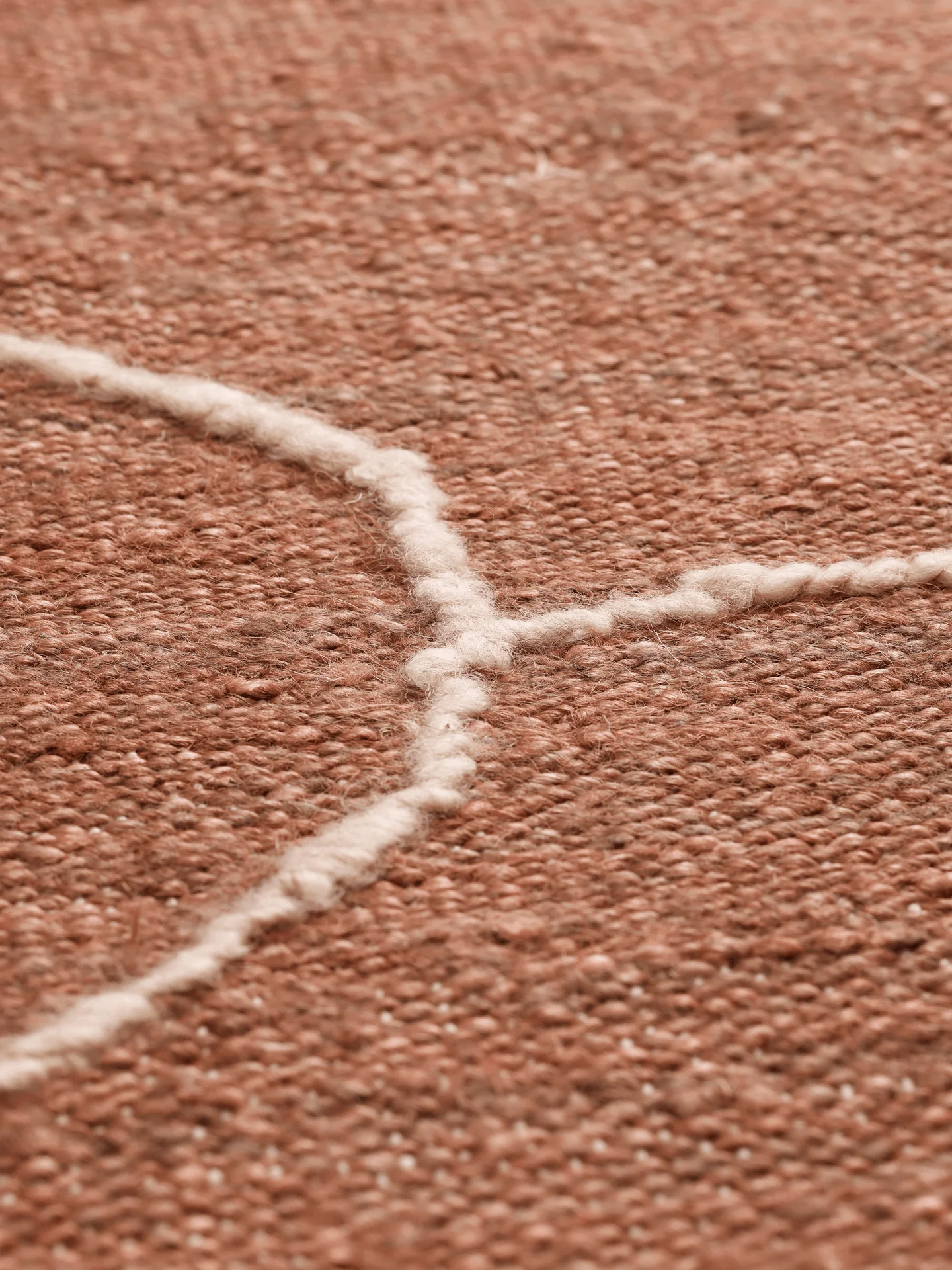 Gesso Jute Rug - Terracotta/Off-White - Image 5