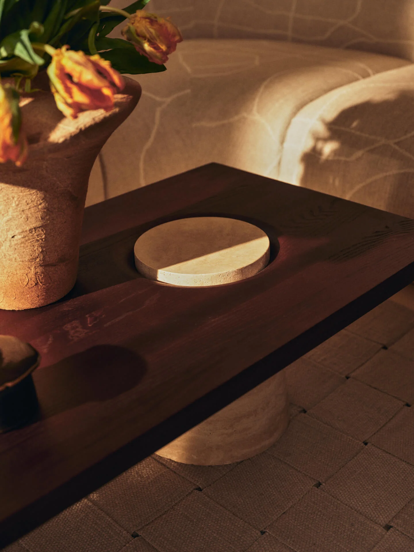 Grova Coffee Table - Travertine - Image 3