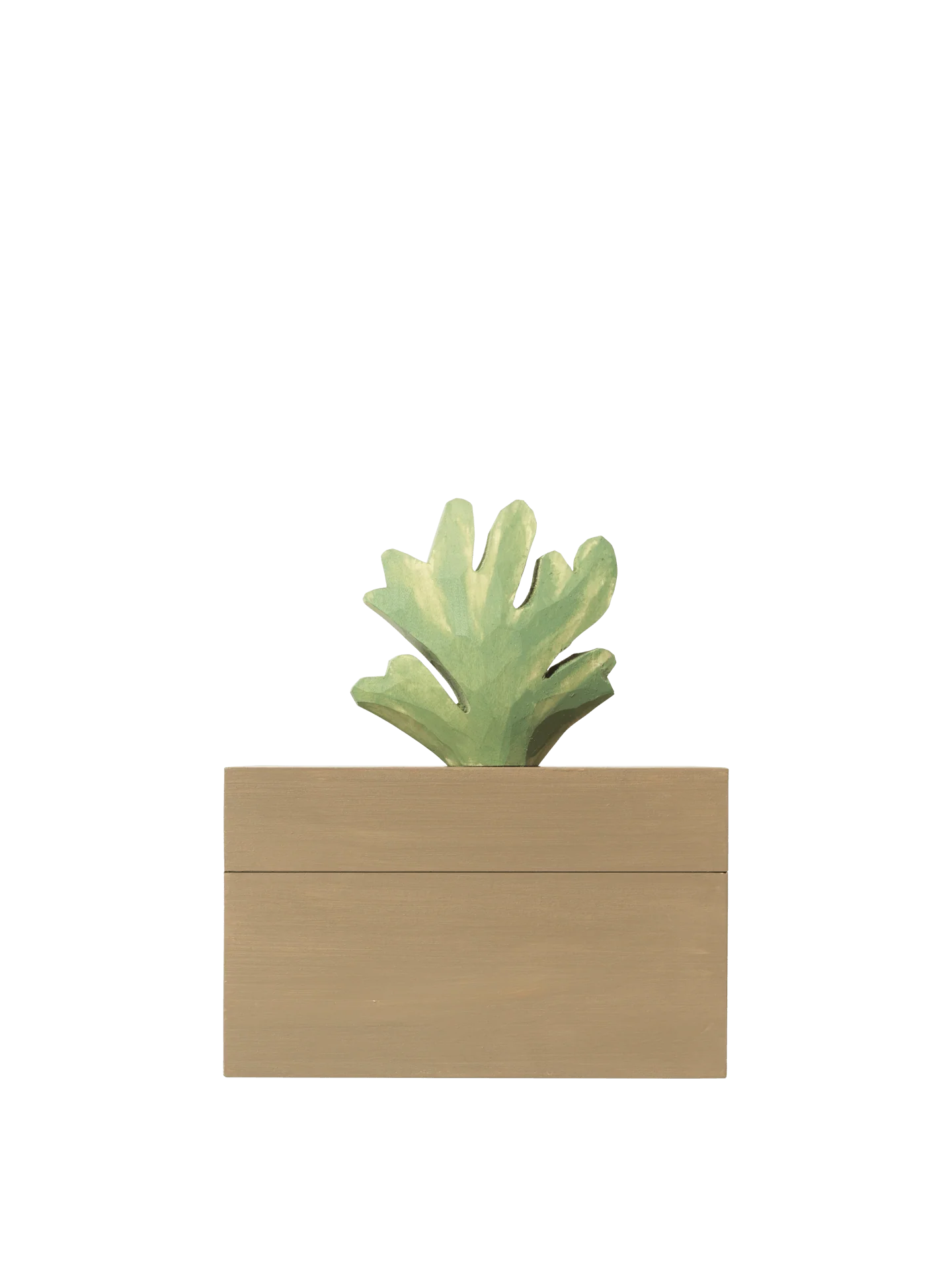 Harbour Box - Coral - Mistletoe/Tan