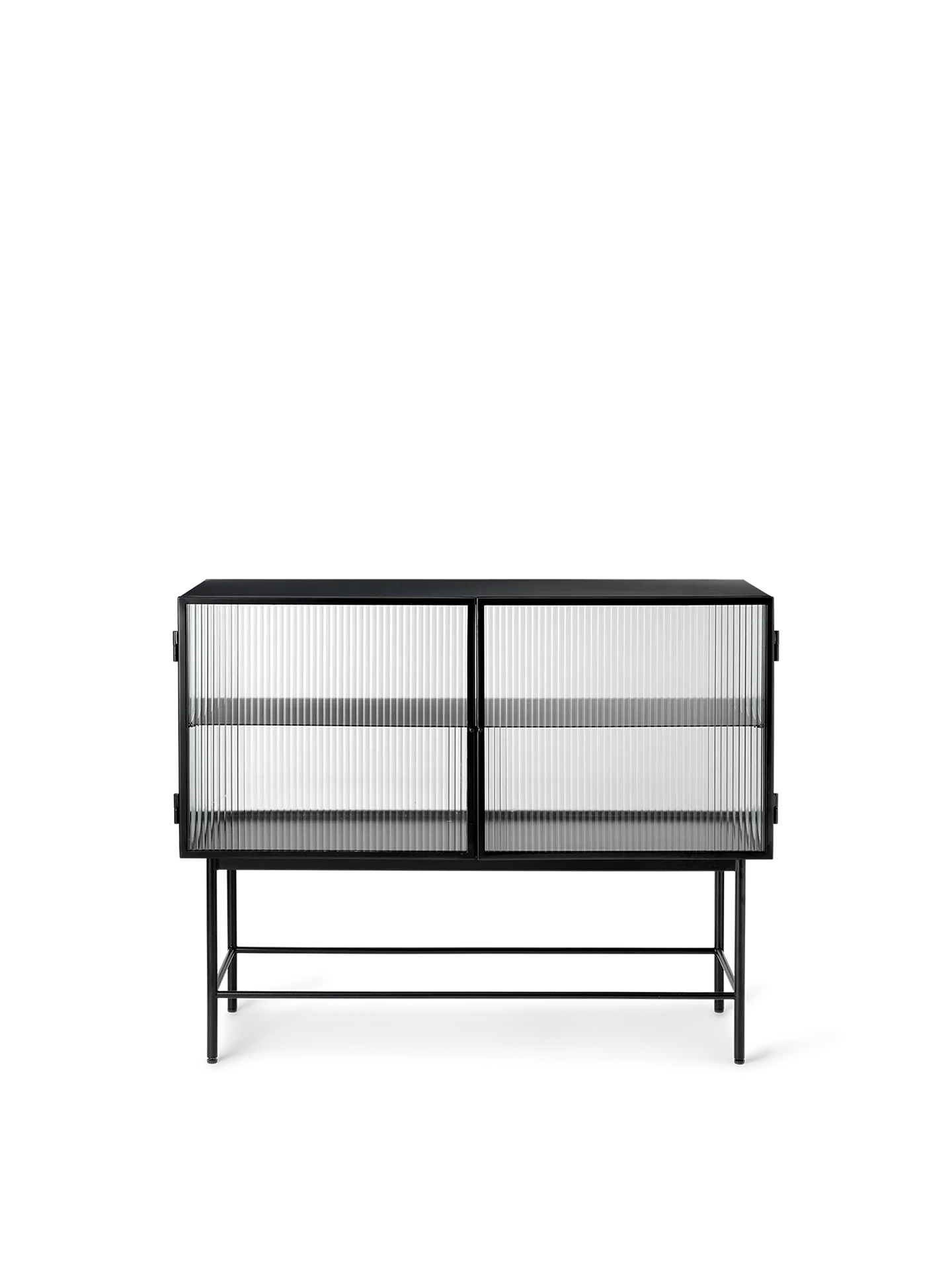 Haze Sideboard - Reeded Glass - Black