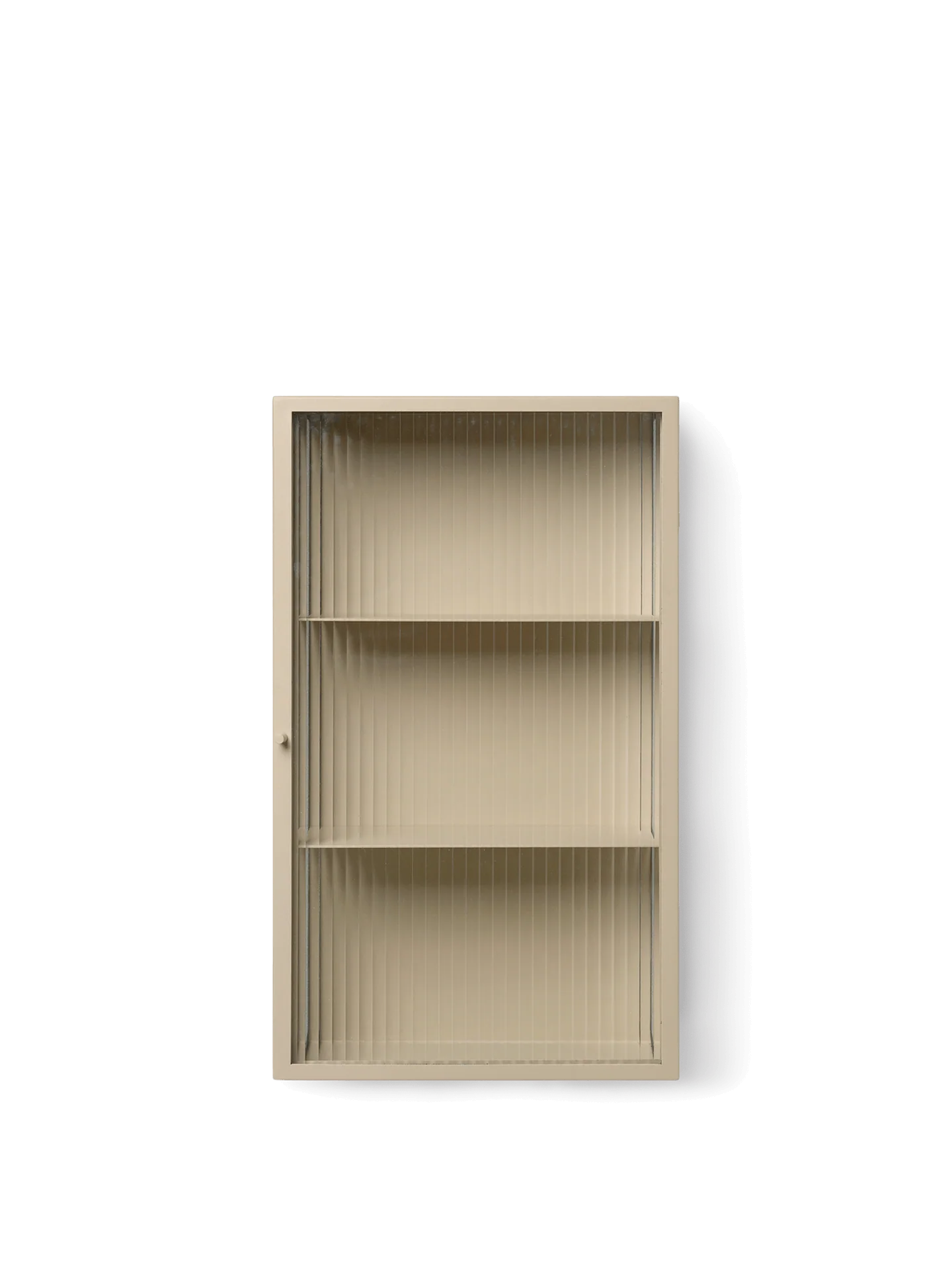 Haze Wall Cabinet - Reeded Glass - Cashmere