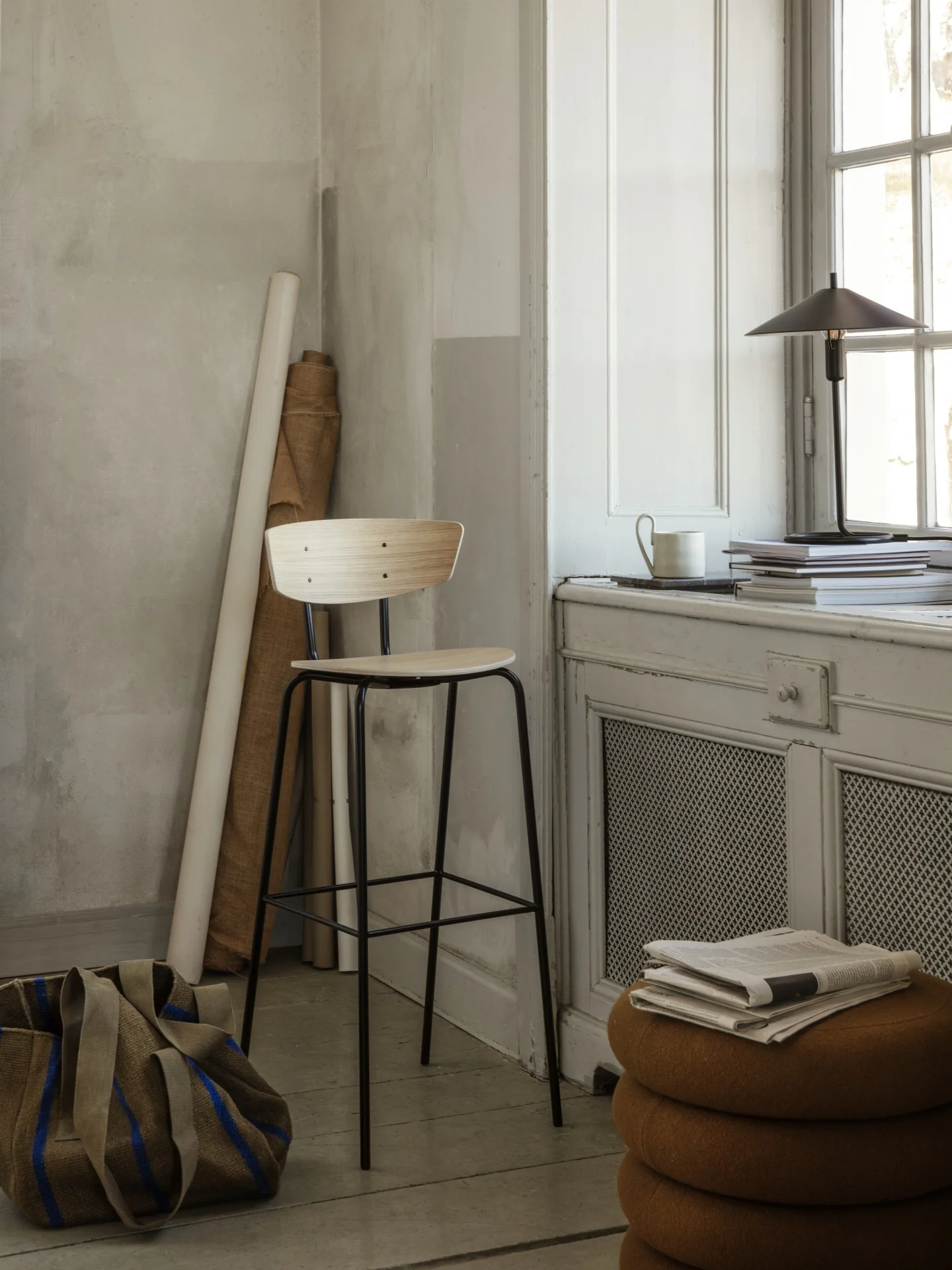 Herman Bar Chair - White Oiled Oak - Image 2