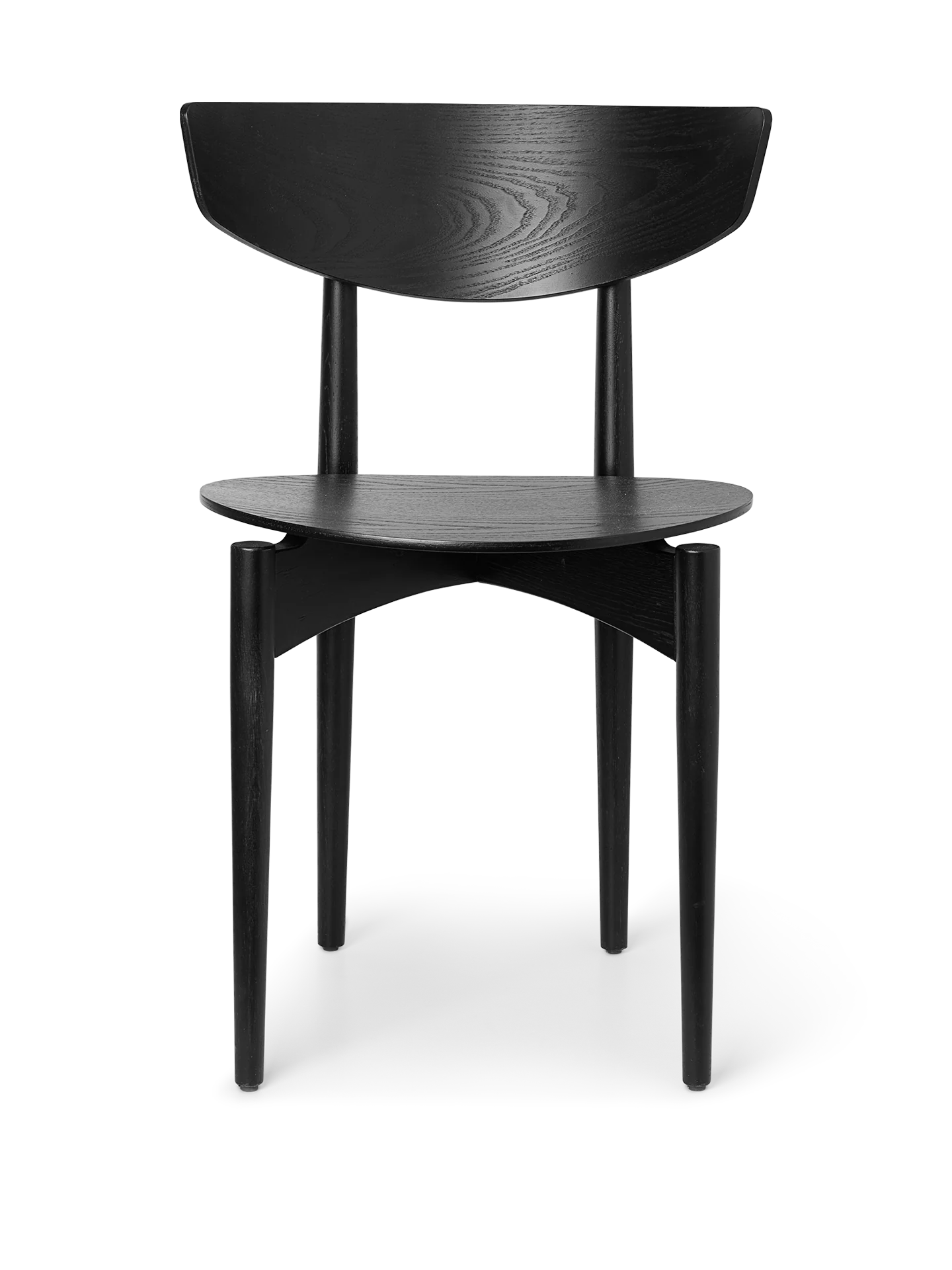 Herman Dining Chair - Wood - Black