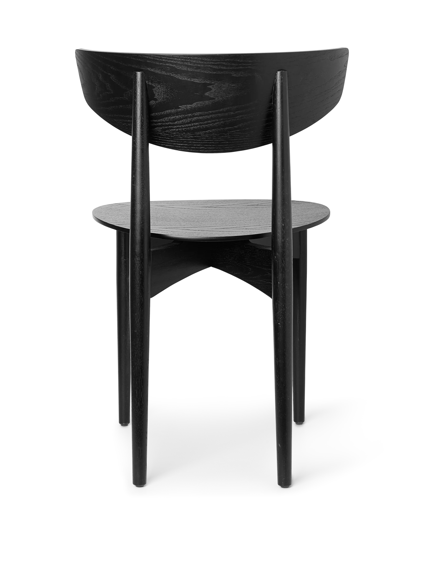 Herman Dining Chair - Wood - Black - Image 3