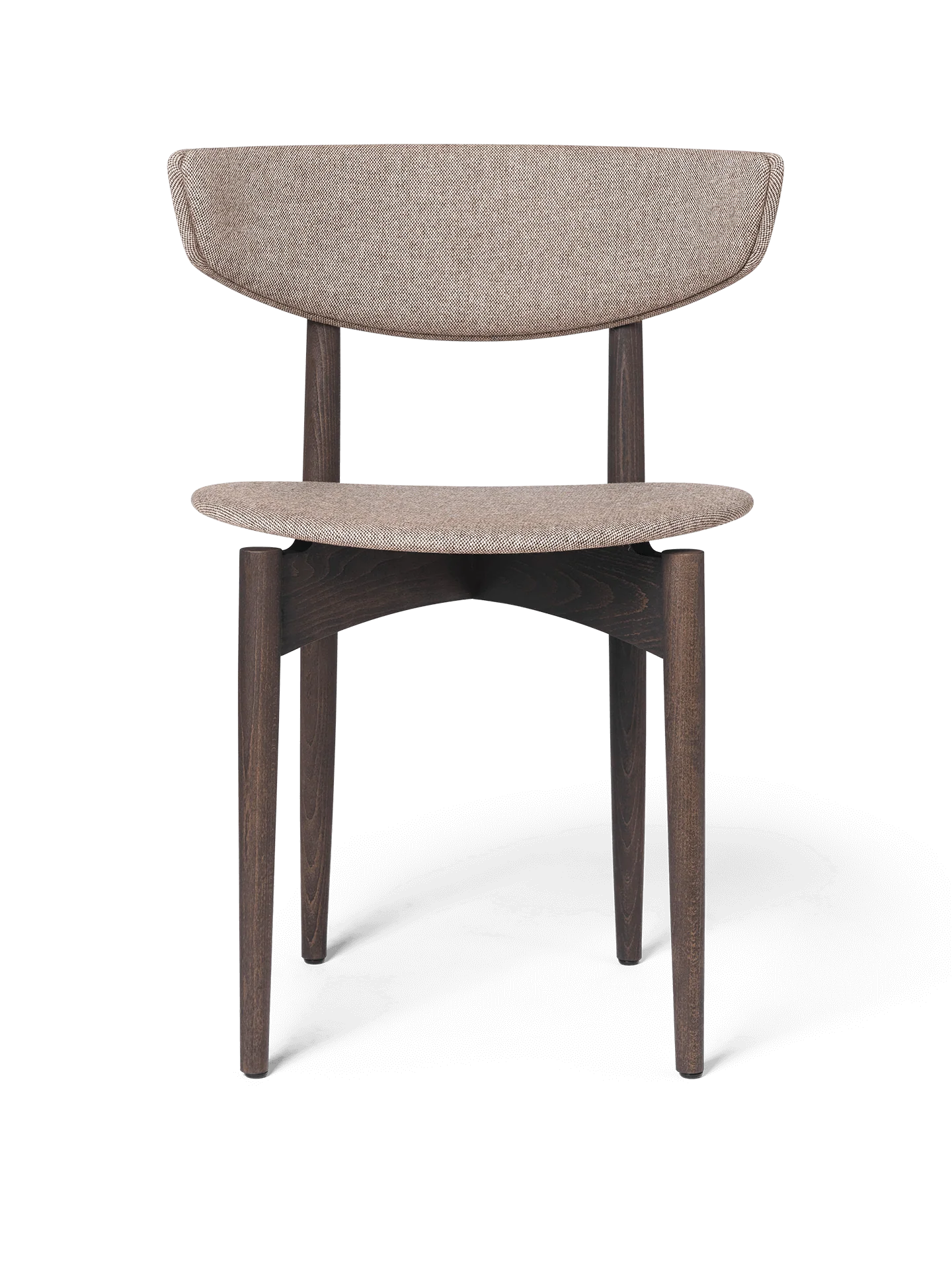 Herman Dining Chair - Upholstered - Main Line Flax - Dark Stained Beech/Coffee - UK
