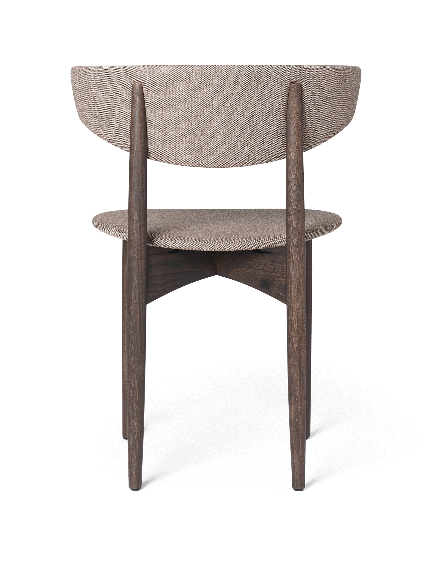 Herman Dining Chair - Upholstered - Main Line Flax - Dark Stained Beech/Coffee - UK - Image 2