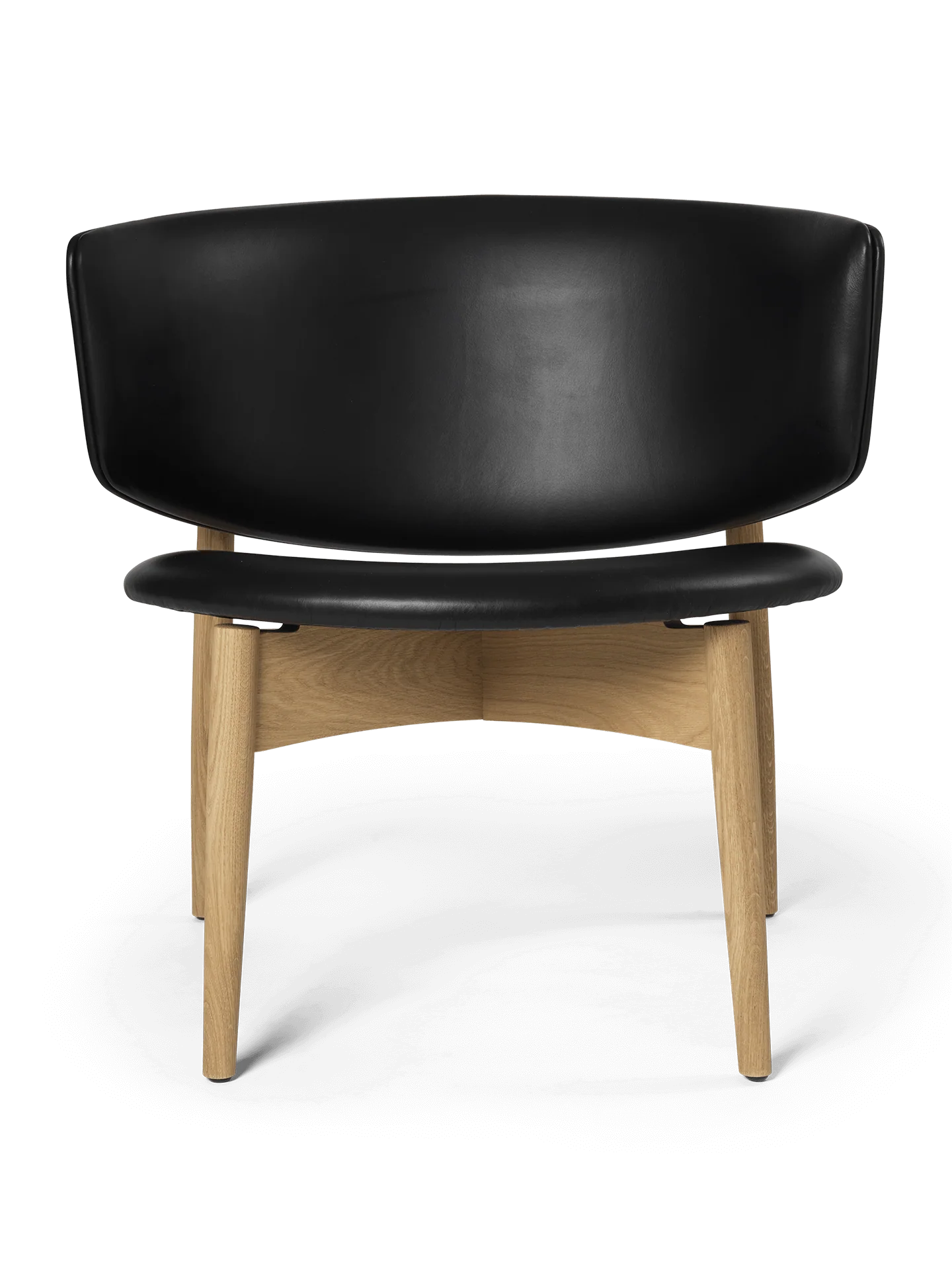 Herman Lounge Chair - Wood - Envy Leather - Oak/Black - UK