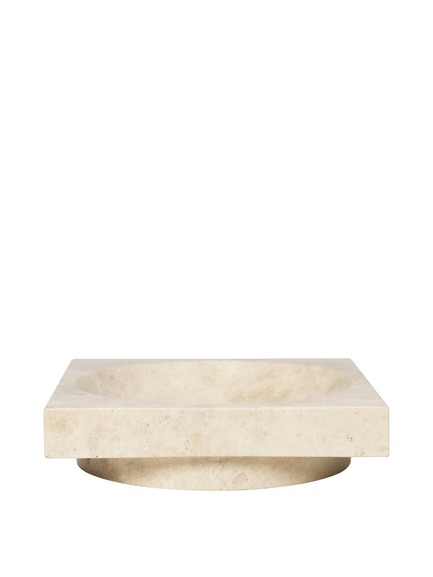 Hew Low Centrepiece - Travertine