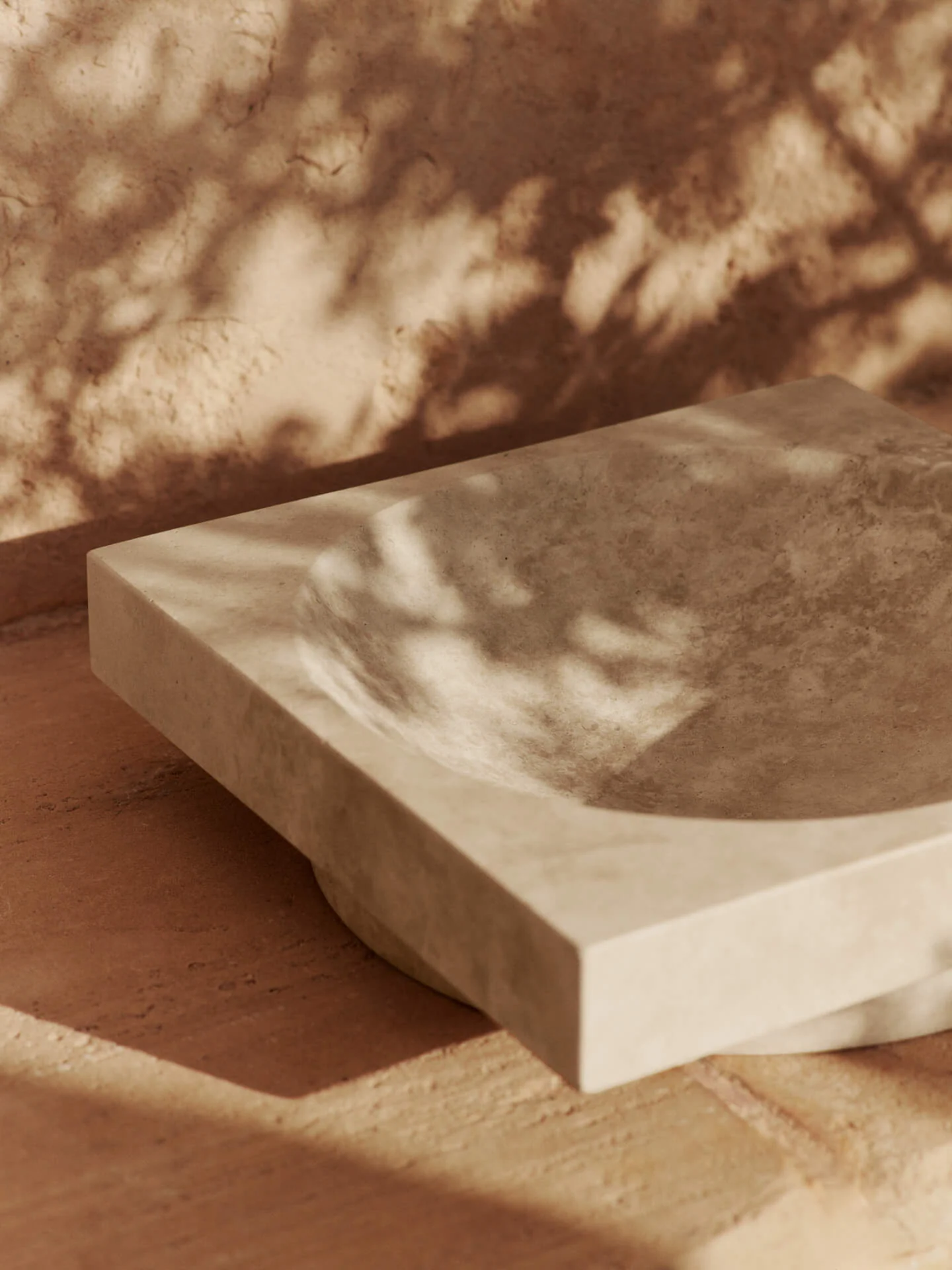 Hew Low Centrepiece - Travertine - Image 3