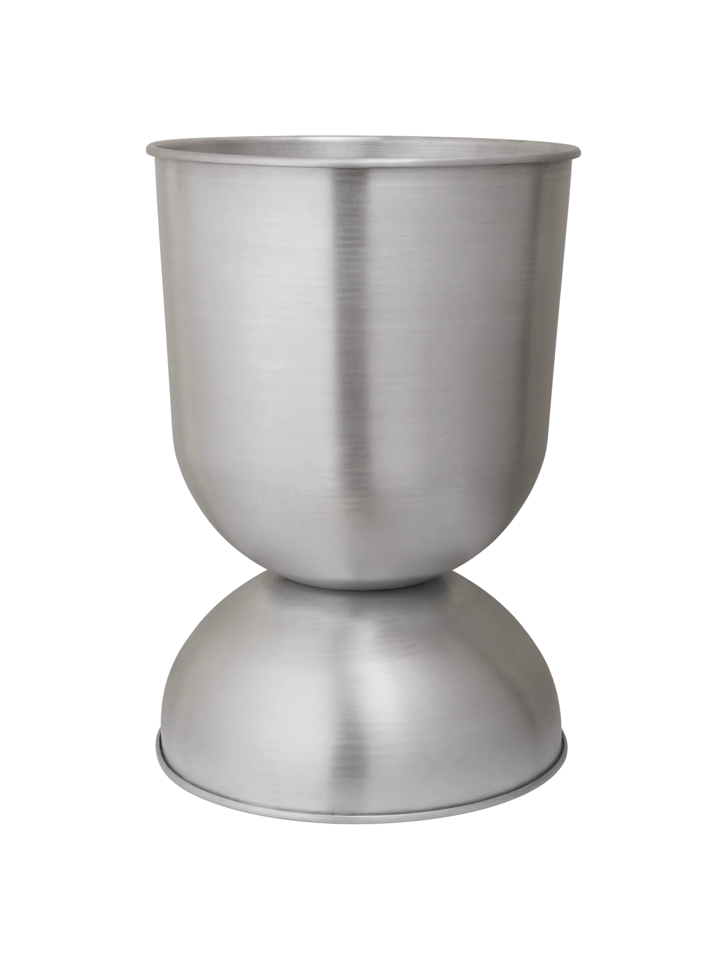 Hourglass Pot - Large - Aluminium