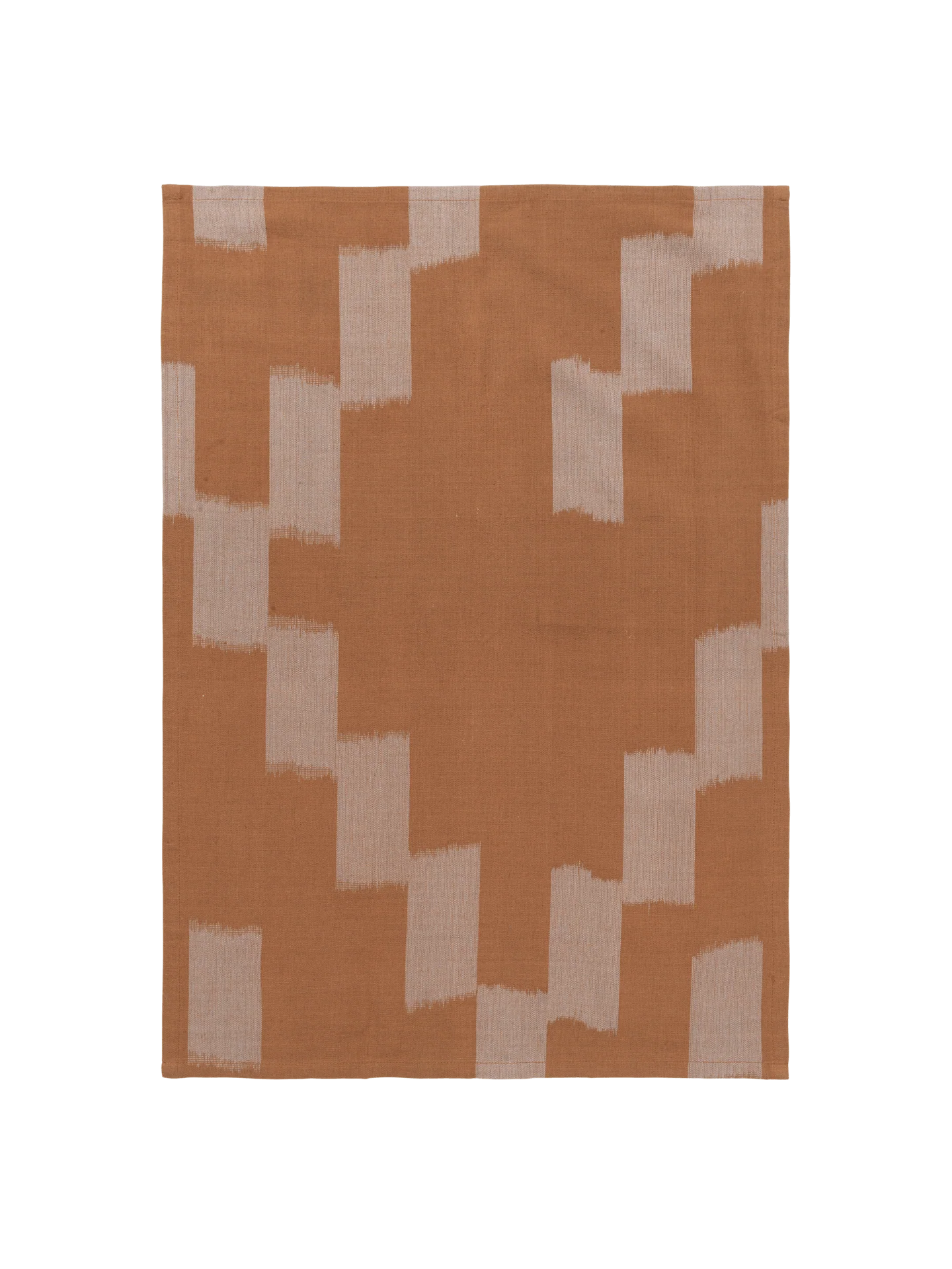 Ikat Tea Towel - Terracotta/Mist Blue
