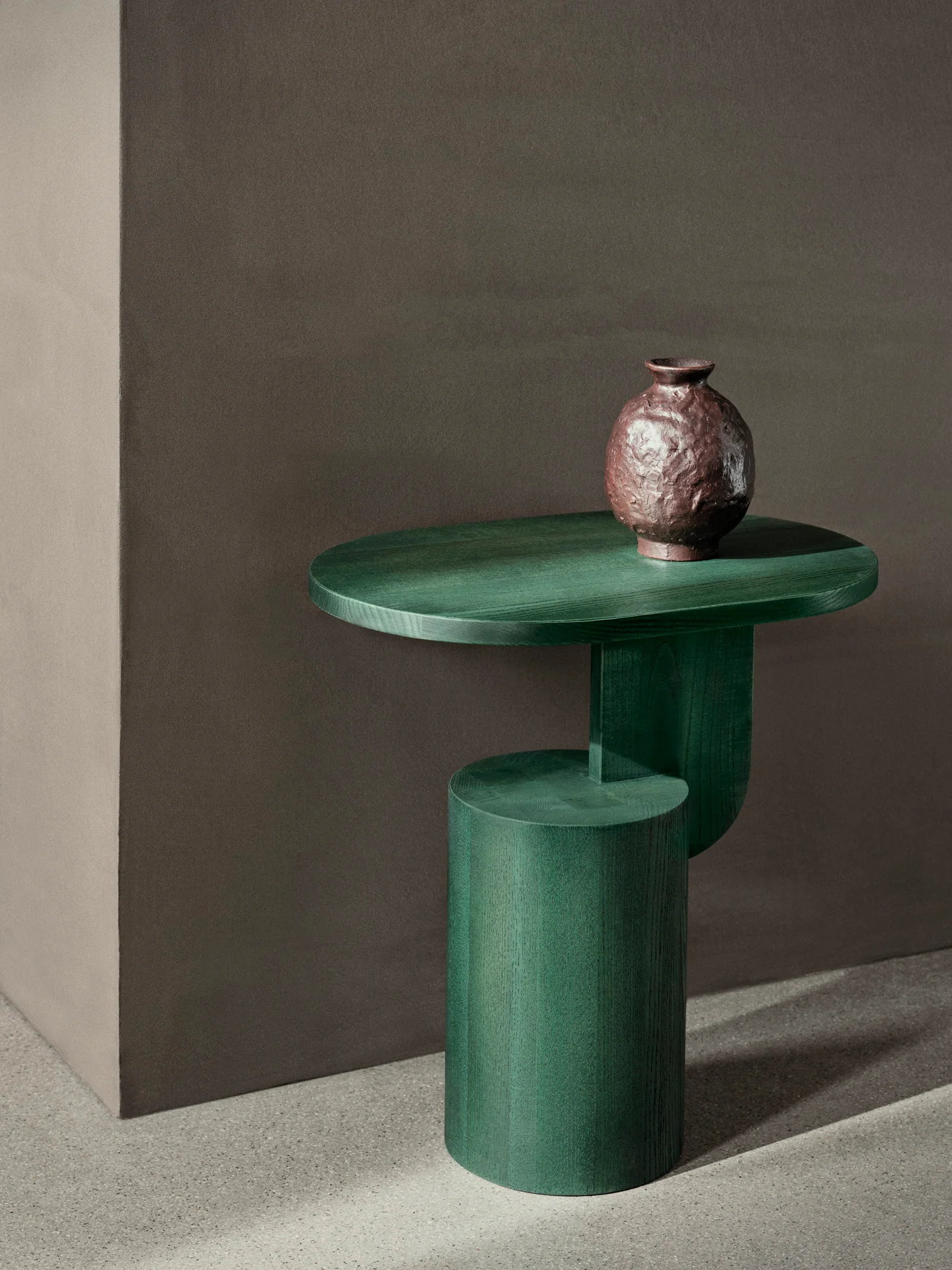 Insert Side Table - Myrtle Green Stained - Image 2